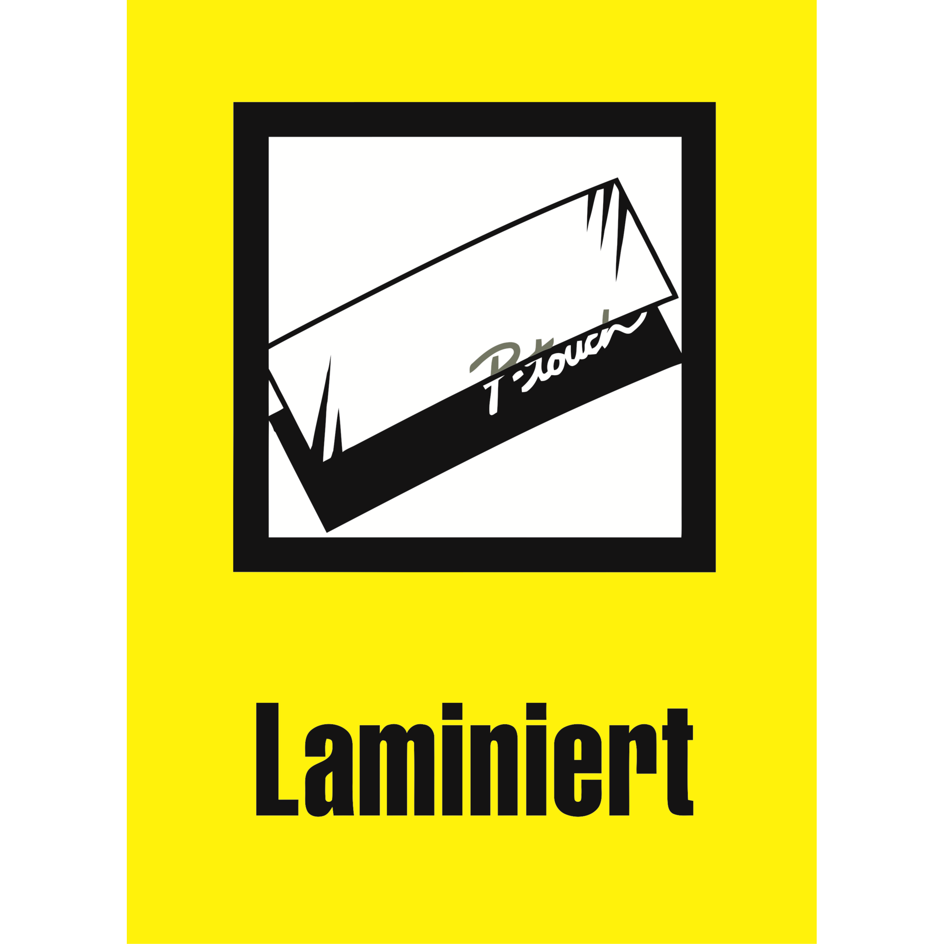 TZe-Schriftbandkassette für P-touch, laminiert