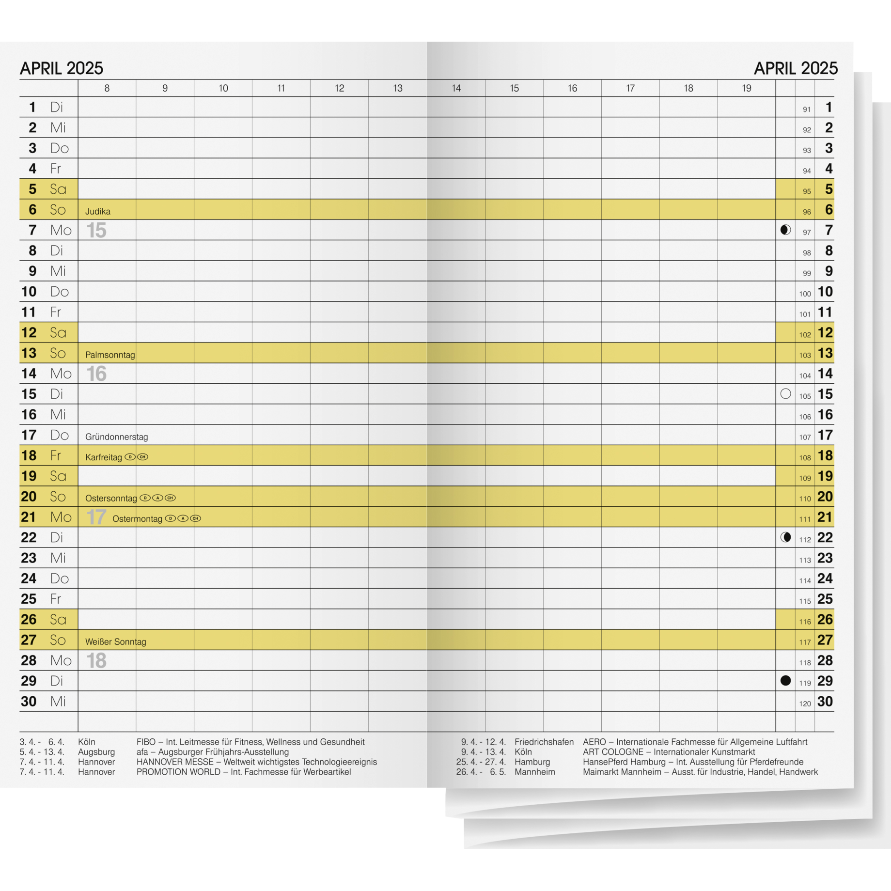 Ersatzkalender für Modell 746