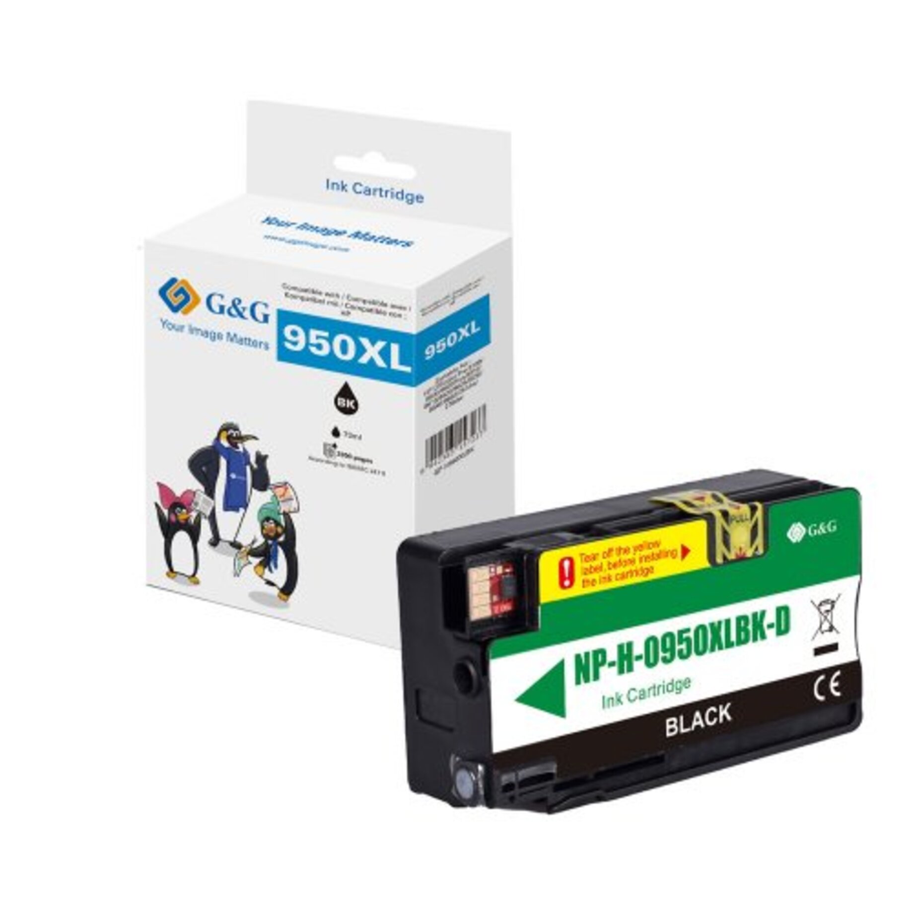 Tintenpatrone, HP 950XL, Schwarz, Kompatibel, HG-Aufladung?