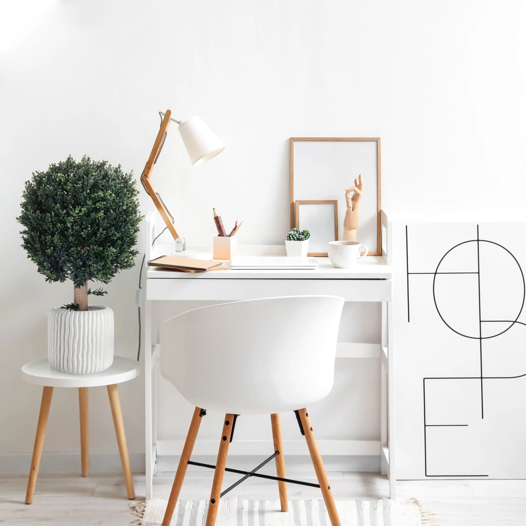 Moebel, Tabelle, Lampe, Innenarchitektur, Schreibtisch