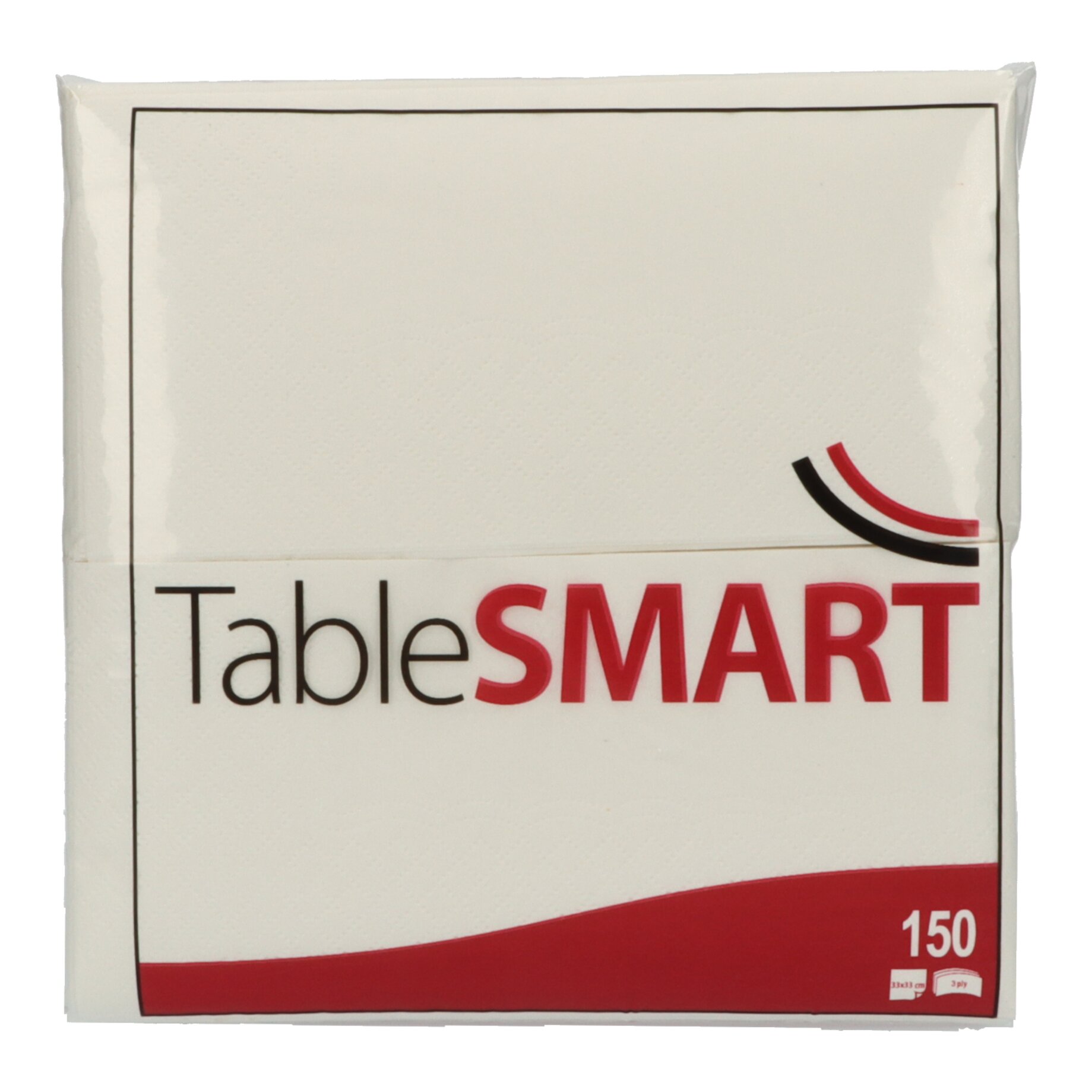 TableSMART Serviette 33x33cm 3lg 1/8Falz ws 150St