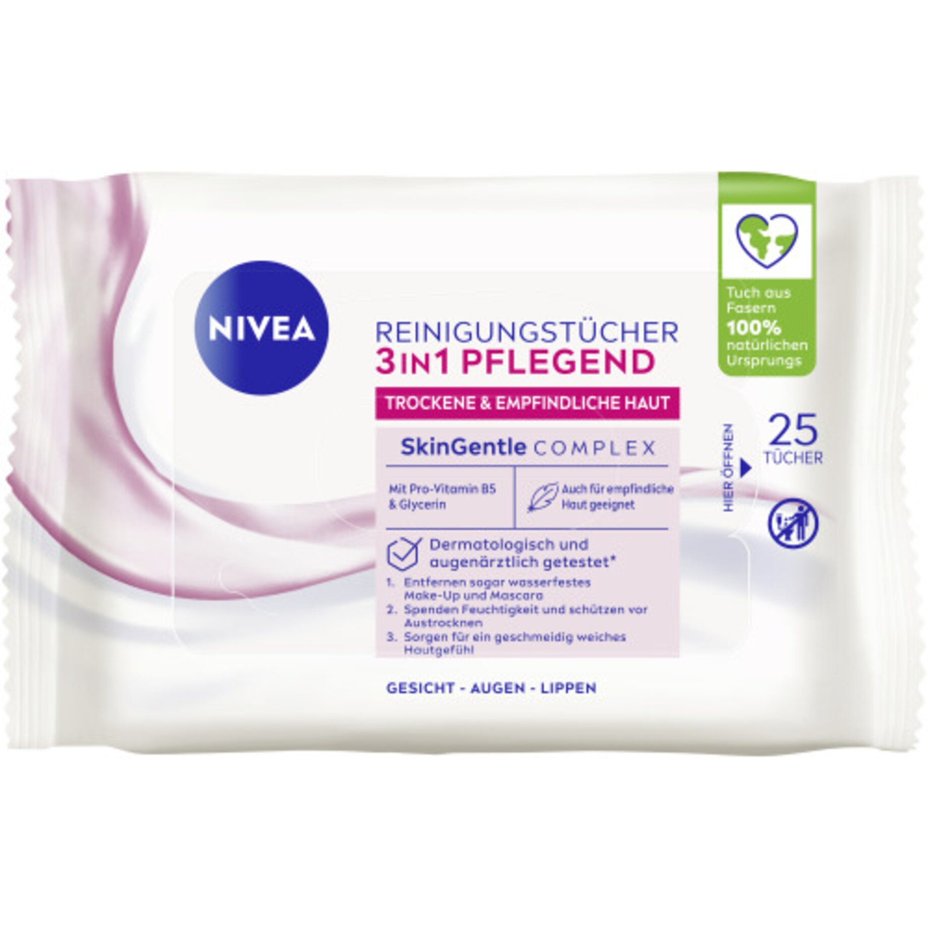 Nivea Reinigungstuch 3in1 25St