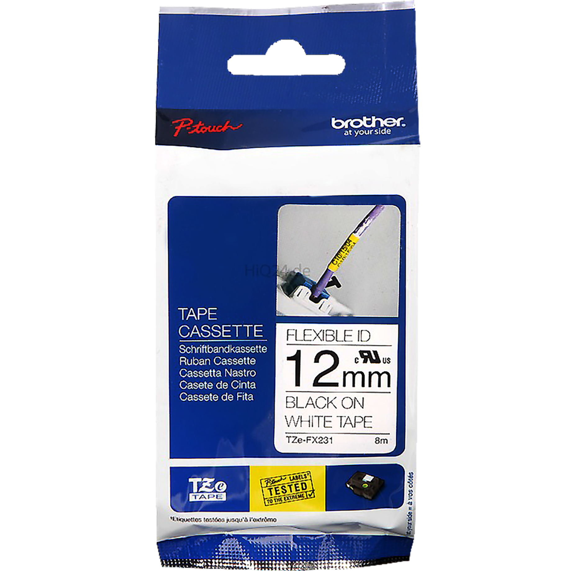 TZe-Schriftbandkassette Flexi-Tape, laminiert