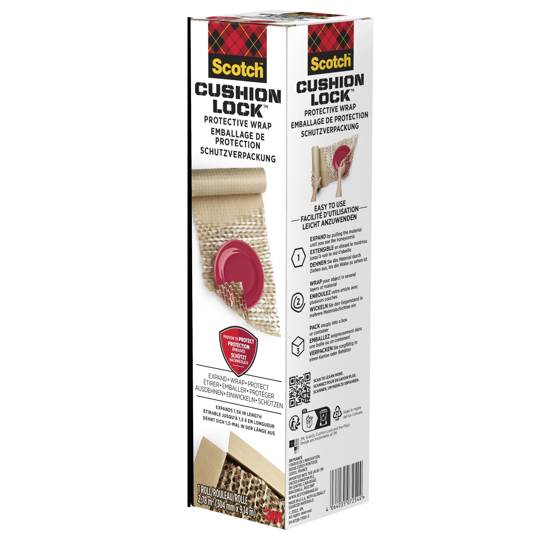 ScotchT Schutzverpackung Cushion LockT 304cmx914m