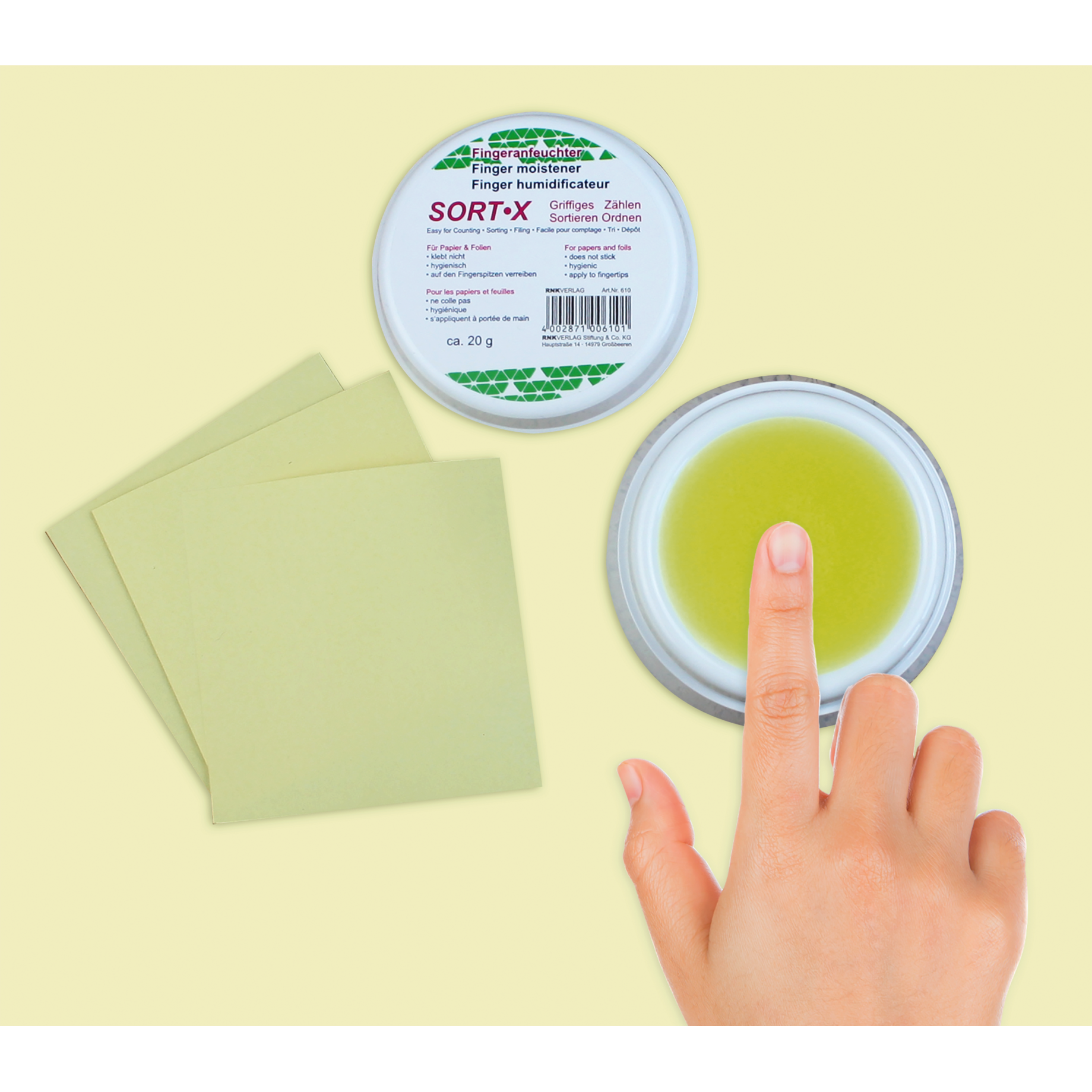 Fingeranfeuchter SORT-X