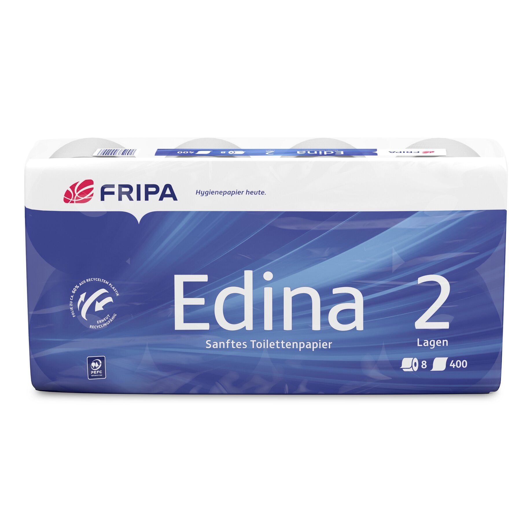 Fripa Toilettenpapier Edina 2lg. 400Bl. Zellstoff 8 St.