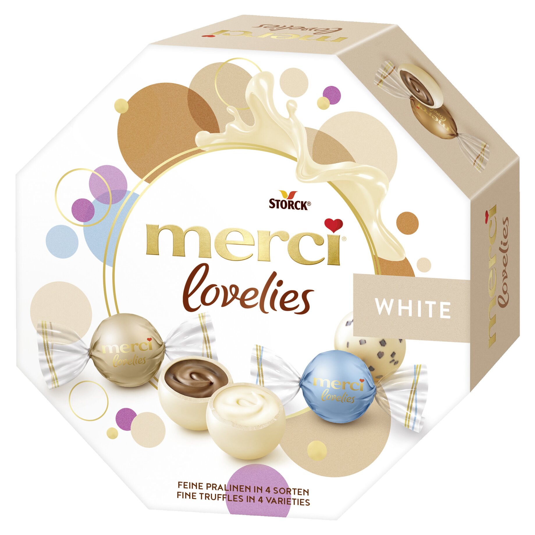 Merci Praline lovelies White 185g