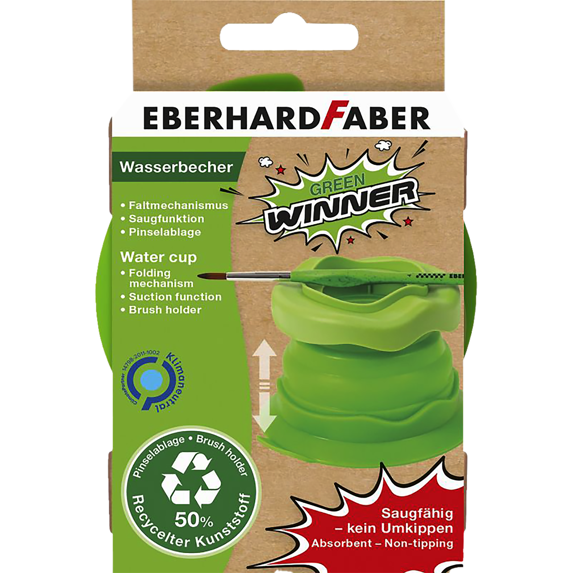 Wasserbecher Green Winner