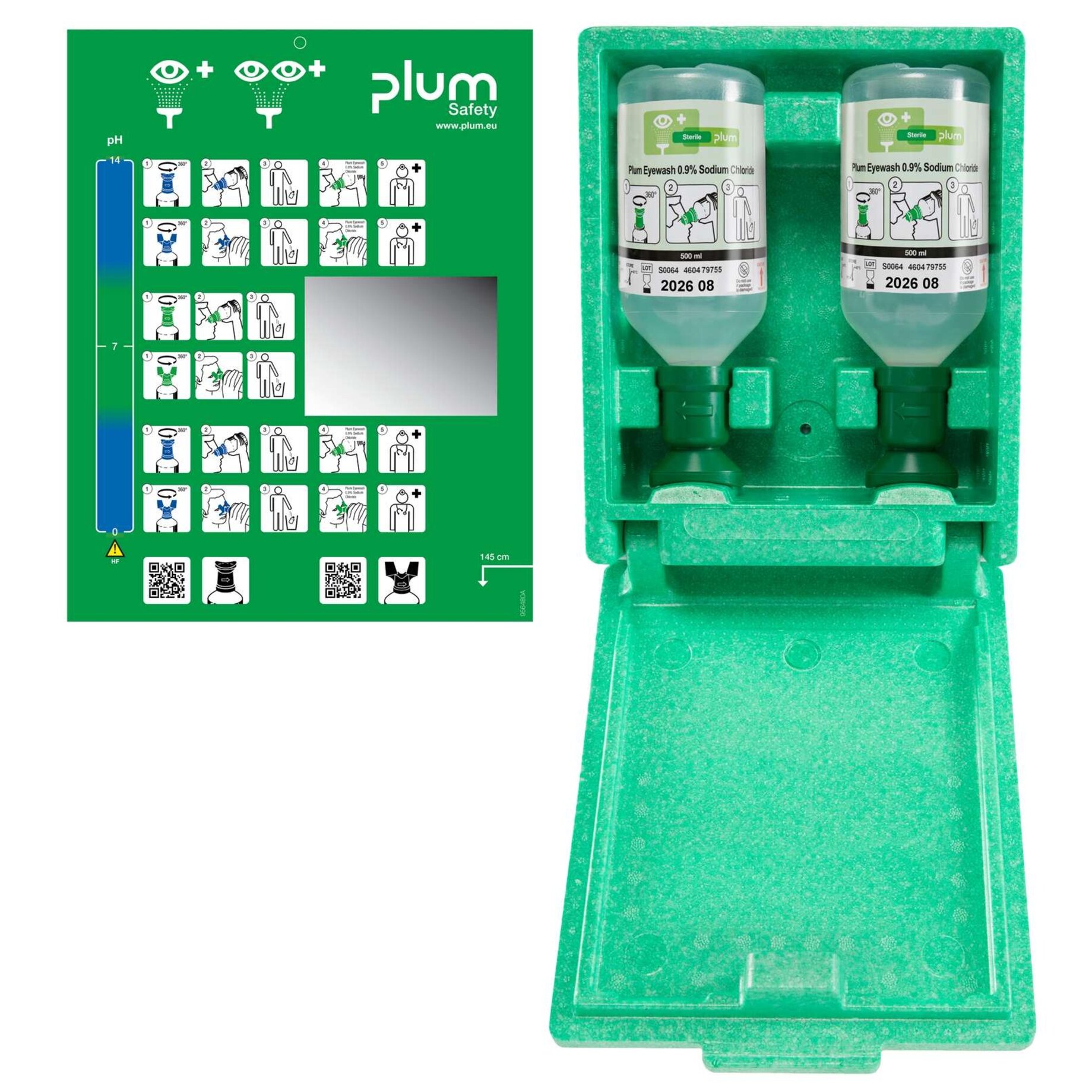 Plum Augenspülwandbox mit 2x500 ml Plum Eyewash