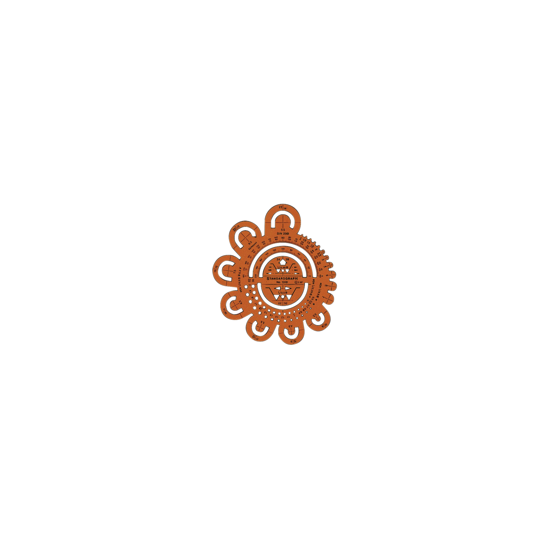 Abrundungsschablone