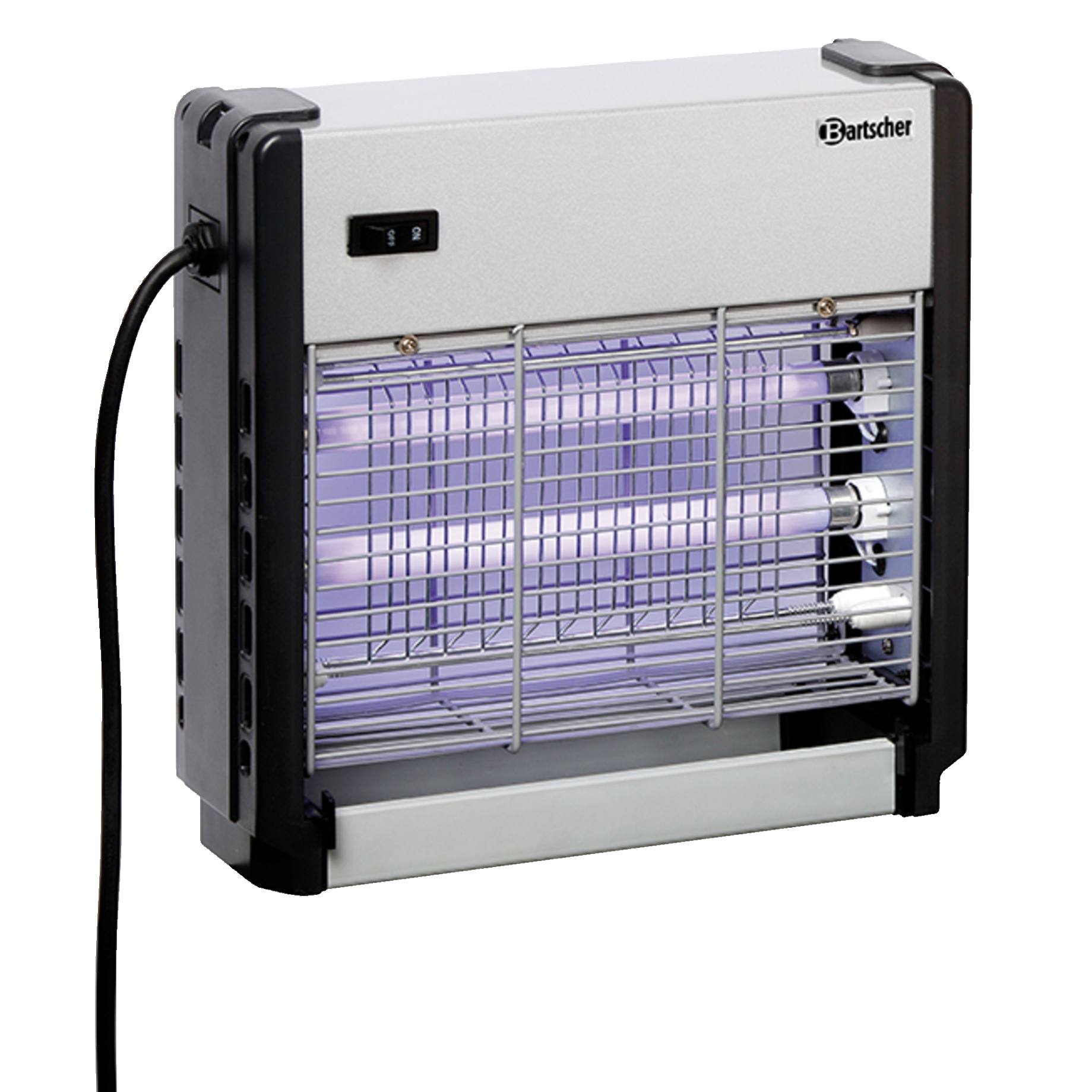 Elektroheizung, UV-Lampe, Metallgitter, Korpus Grau, Schutzgitter, Heizgerät, Infrarot-Heizer, Elektrischer Heizstrahler, Körnerstrahler, Gitterheizgerät