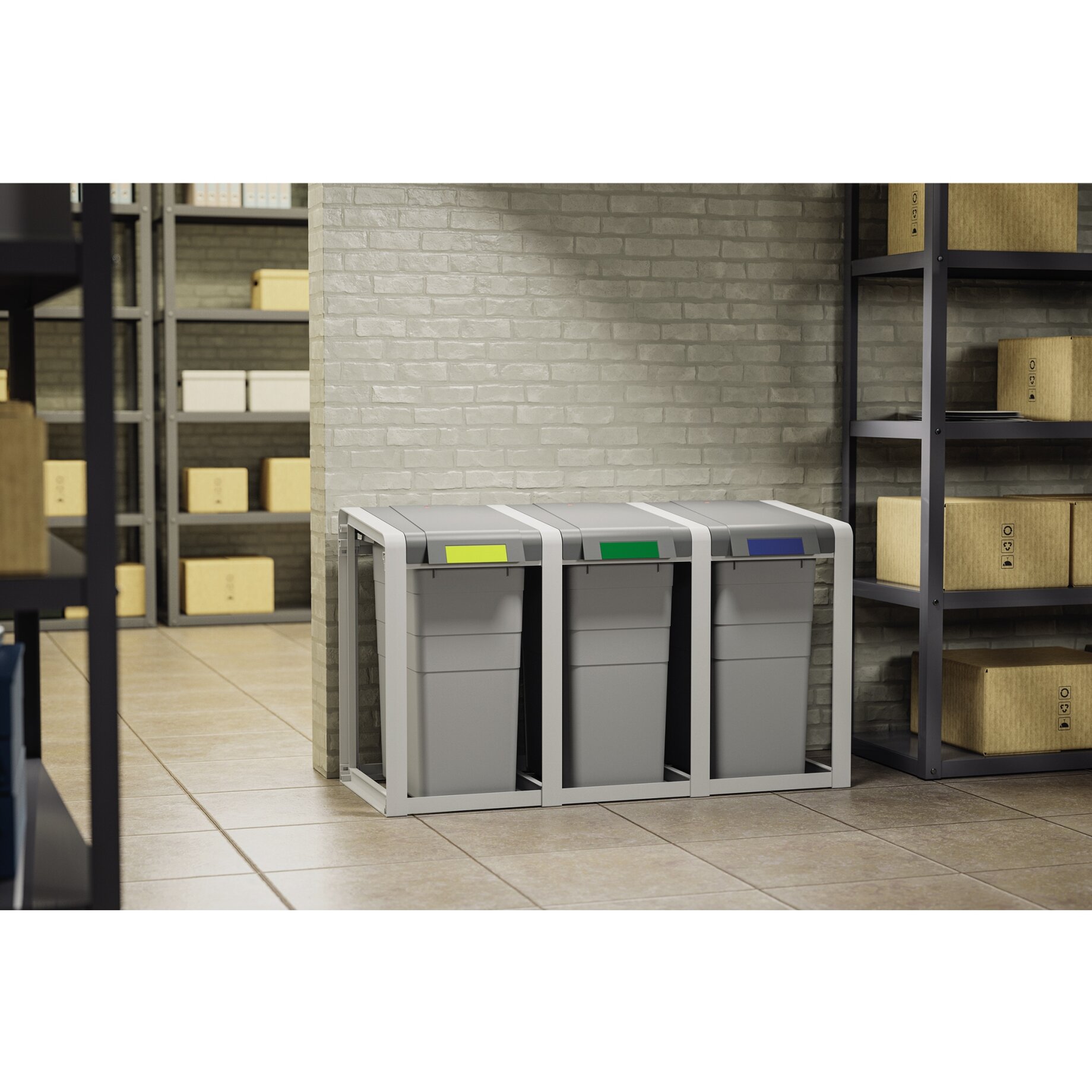 Hailo Wertstoffbehälter ProfiLine 38l gr