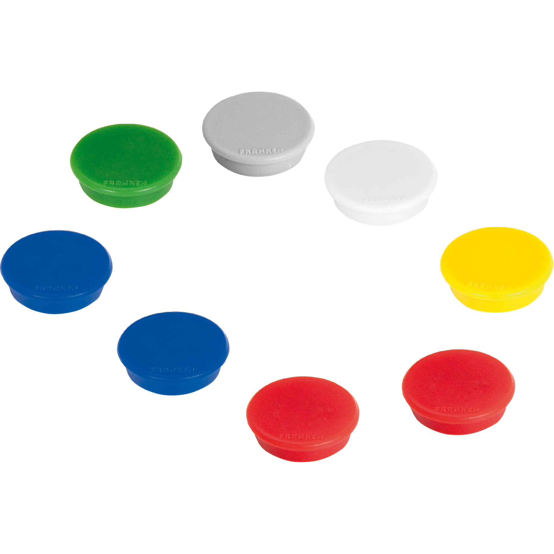 Franken Magnet rund 24mm sortiert 10 St./Pack.