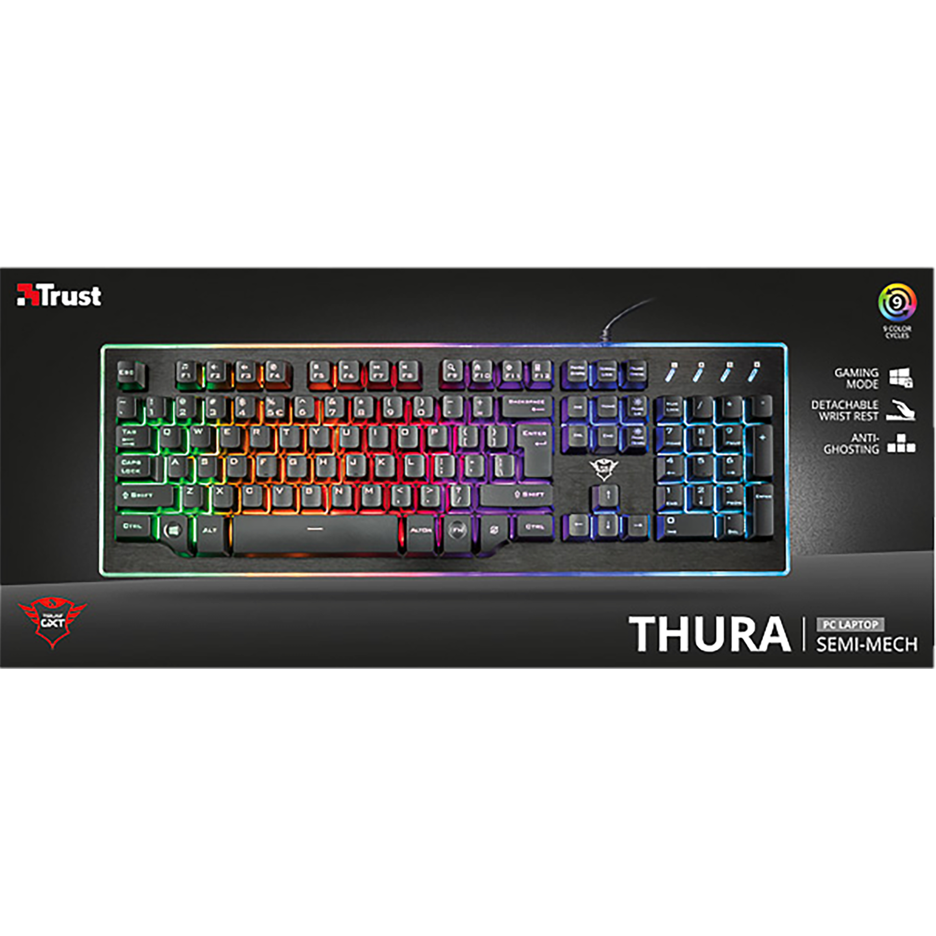 LED-Tastatur GTX 860, halbmechanisch