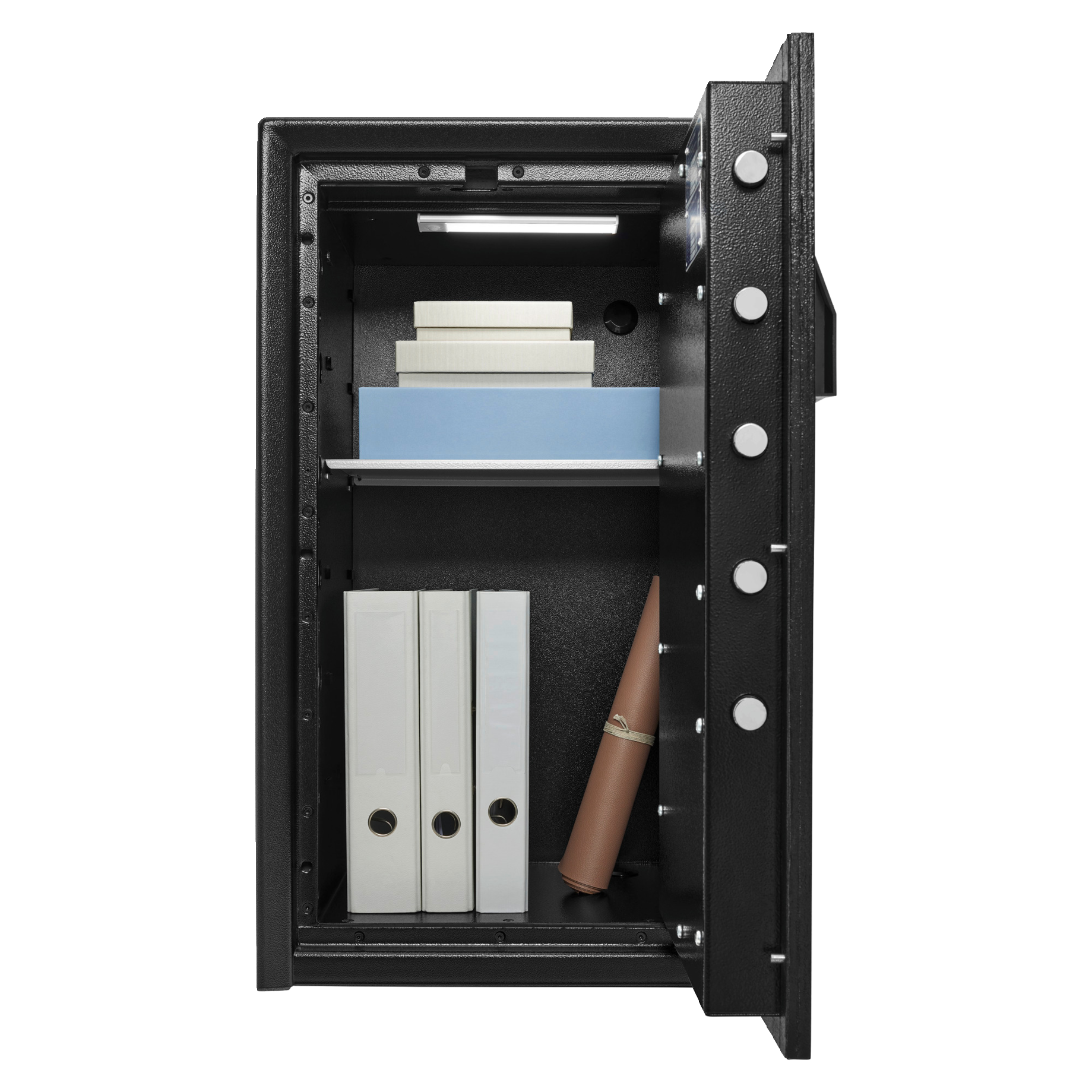 safebox, safe, vault, featuring compartments, handgun?, Wertschrank, Sicherheitsbox, Büroordner, Ordner, Bücherstapel
