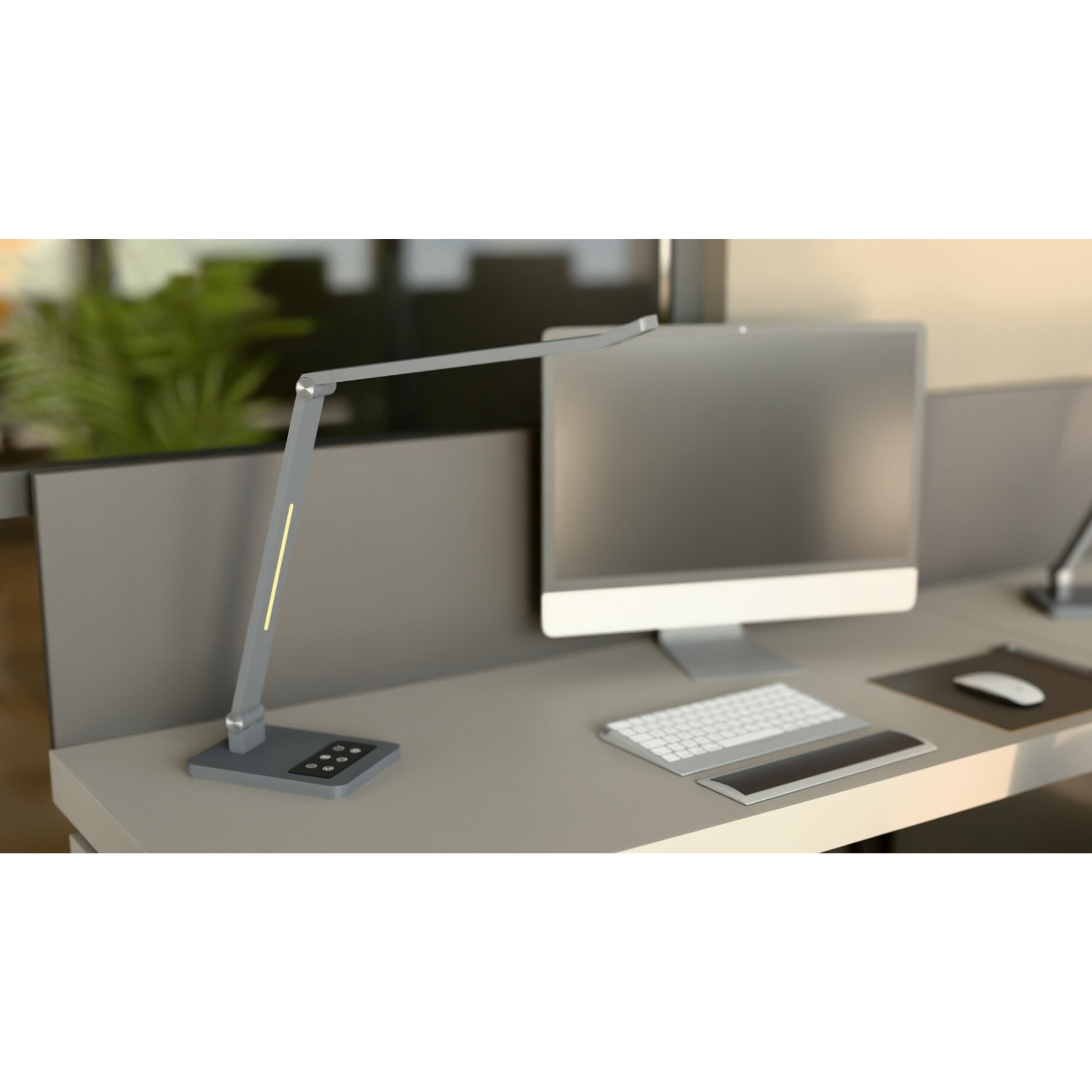 Lampe, Tabelle, Computer-Tastatur, Schreibtisch, Überwachen