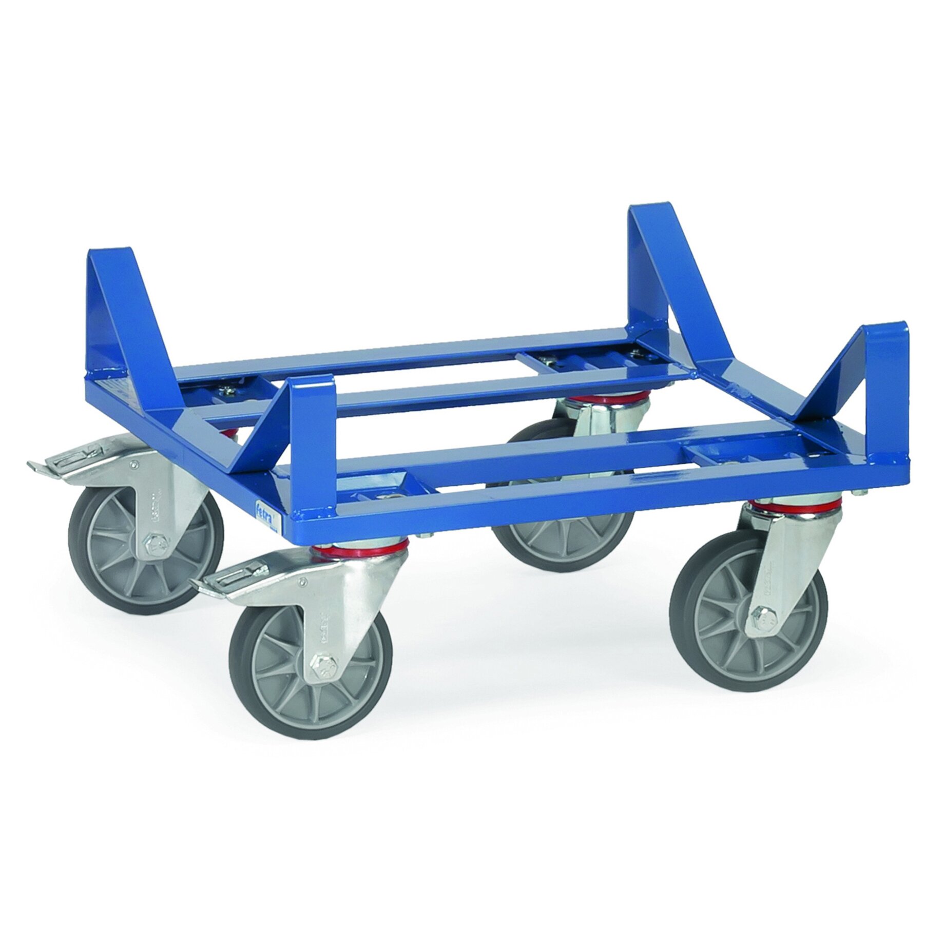 Gebrauchwagenrahmen, Rollwagen, Gleitsystem, Gussräder, Verladerahmen, ^trolley, blaues rahmen, rollen, rollwagen, plattformwagen