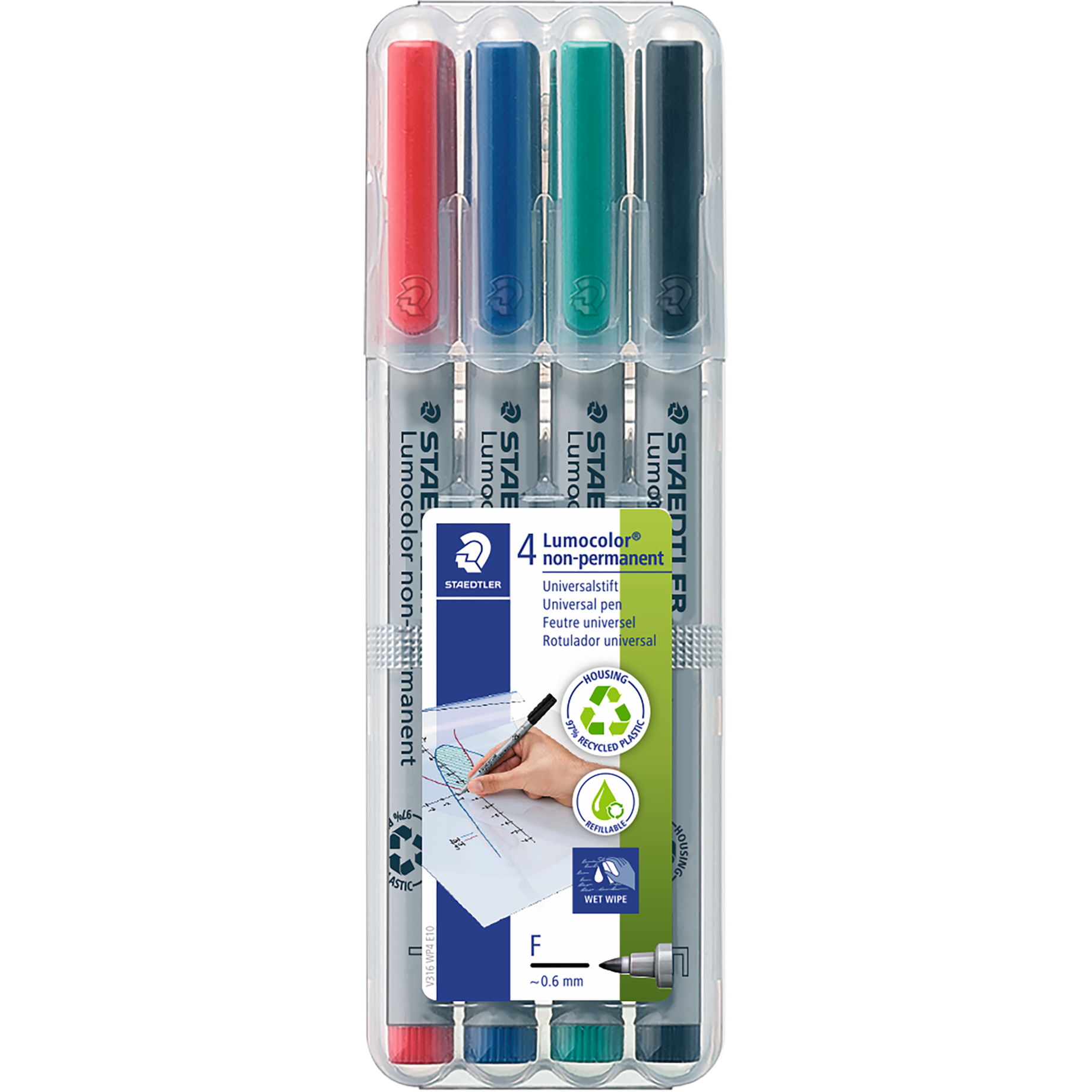 Lumocolor® non-permanent Faserschreiber F