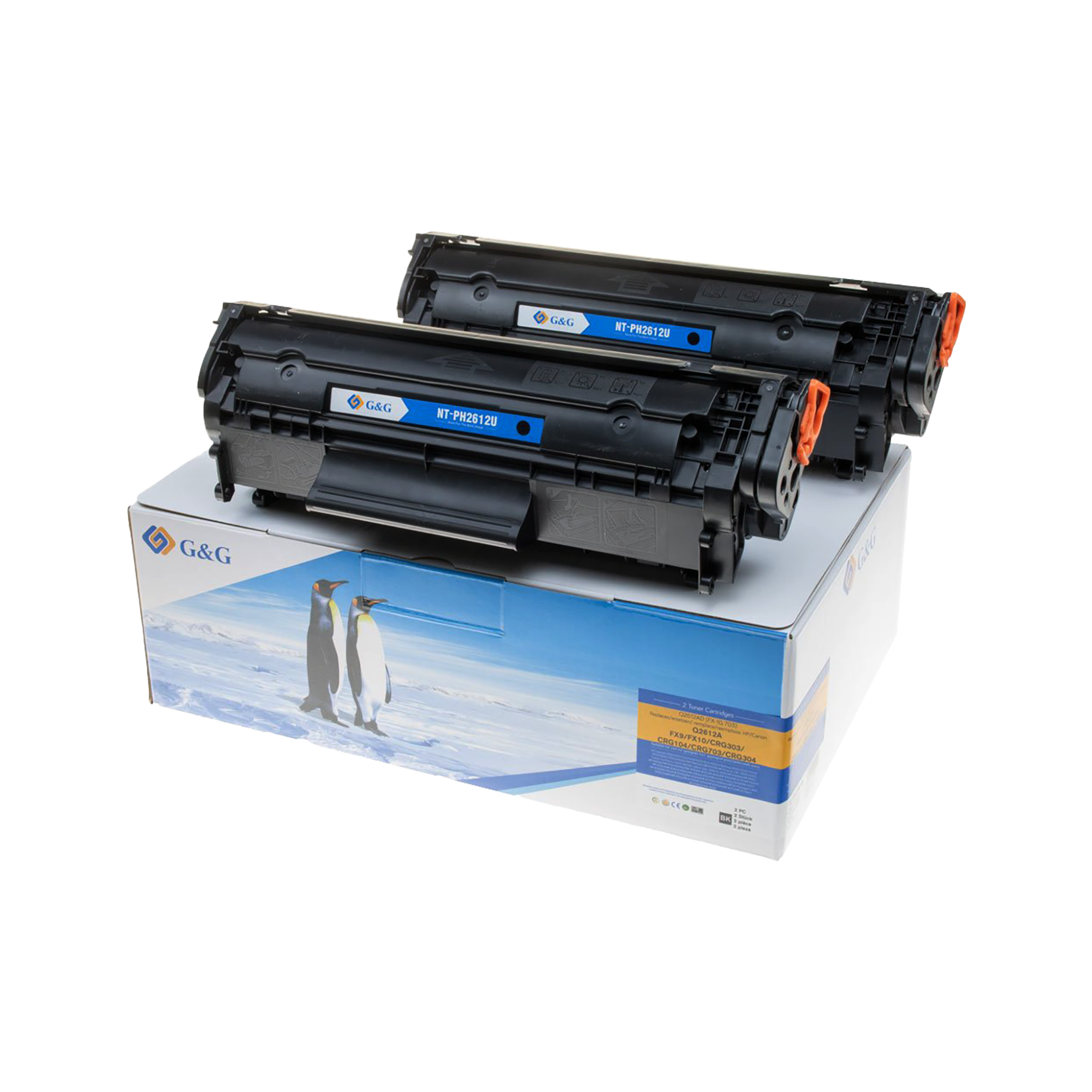 Toner -Doppelpack- kompatibel zu HP 12AD