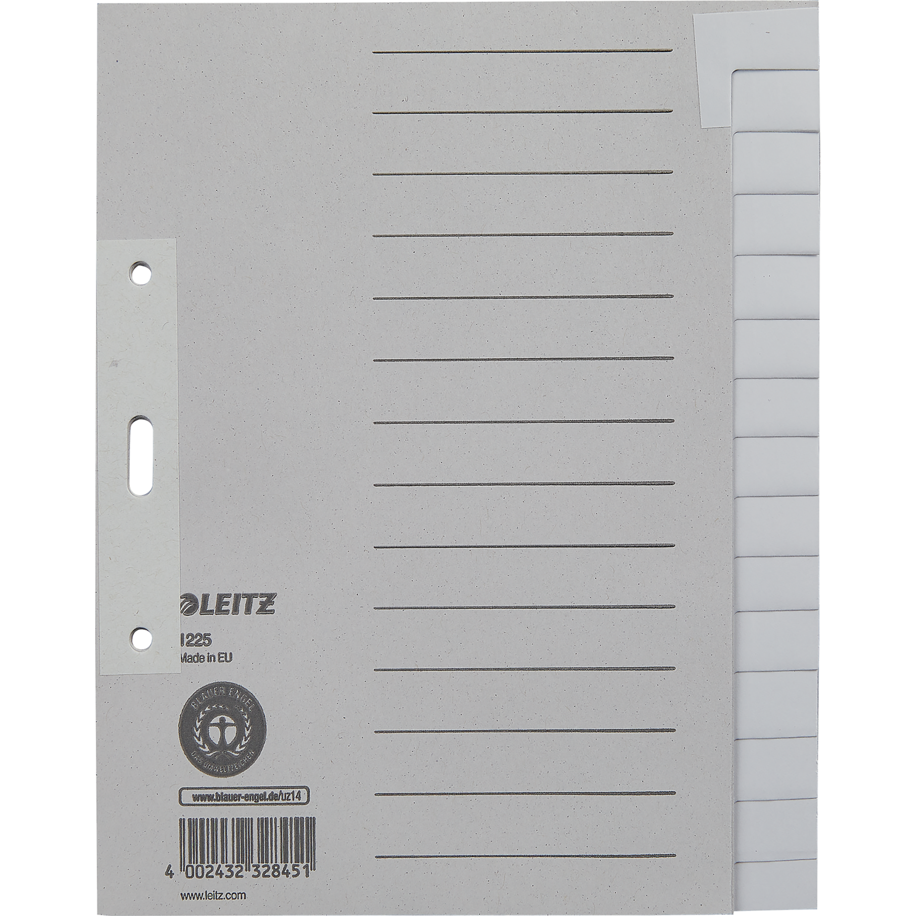 Blanko-Register, Papier