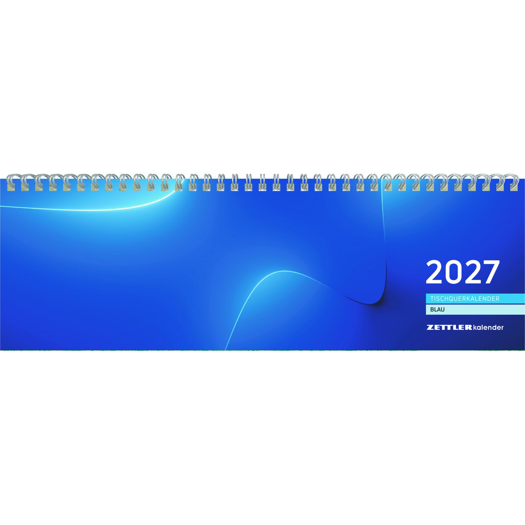 kalender, Tischkalender, Spiralbindung, blau, 2027