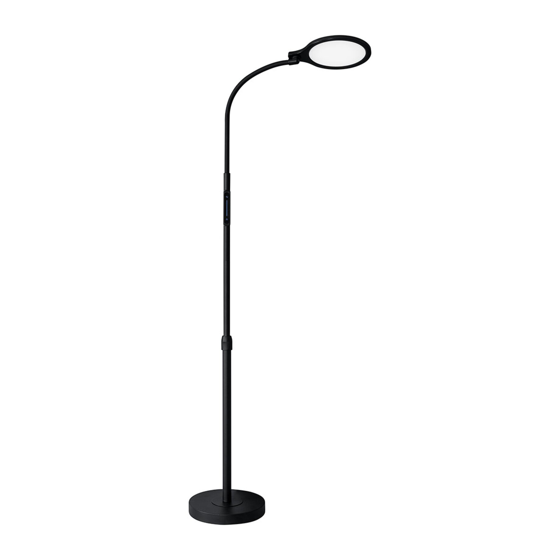 Leselampe, Tischlampe, Schwarz, LED, verstellbar, Stehleuchte, Schreibtischlampe, LED-Lampe, schwarz, drehbares/ergonomisches Design
