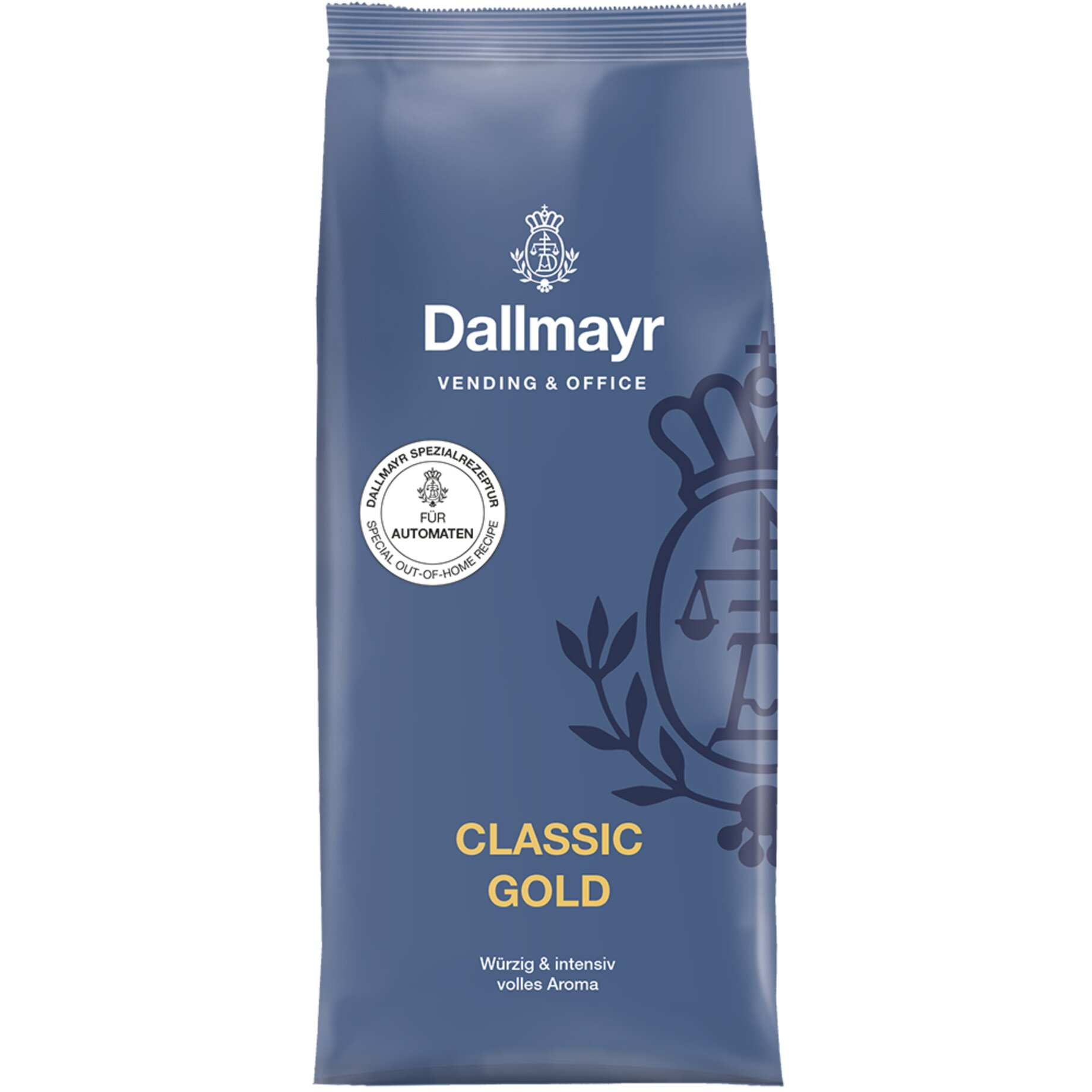 Kaffee, Classic Gold, Kaffee-Bohnen, Würzig, Aromatisch, Kaffeepackung, Classic Gold, Würzig, Vending & Office, Dallmayr