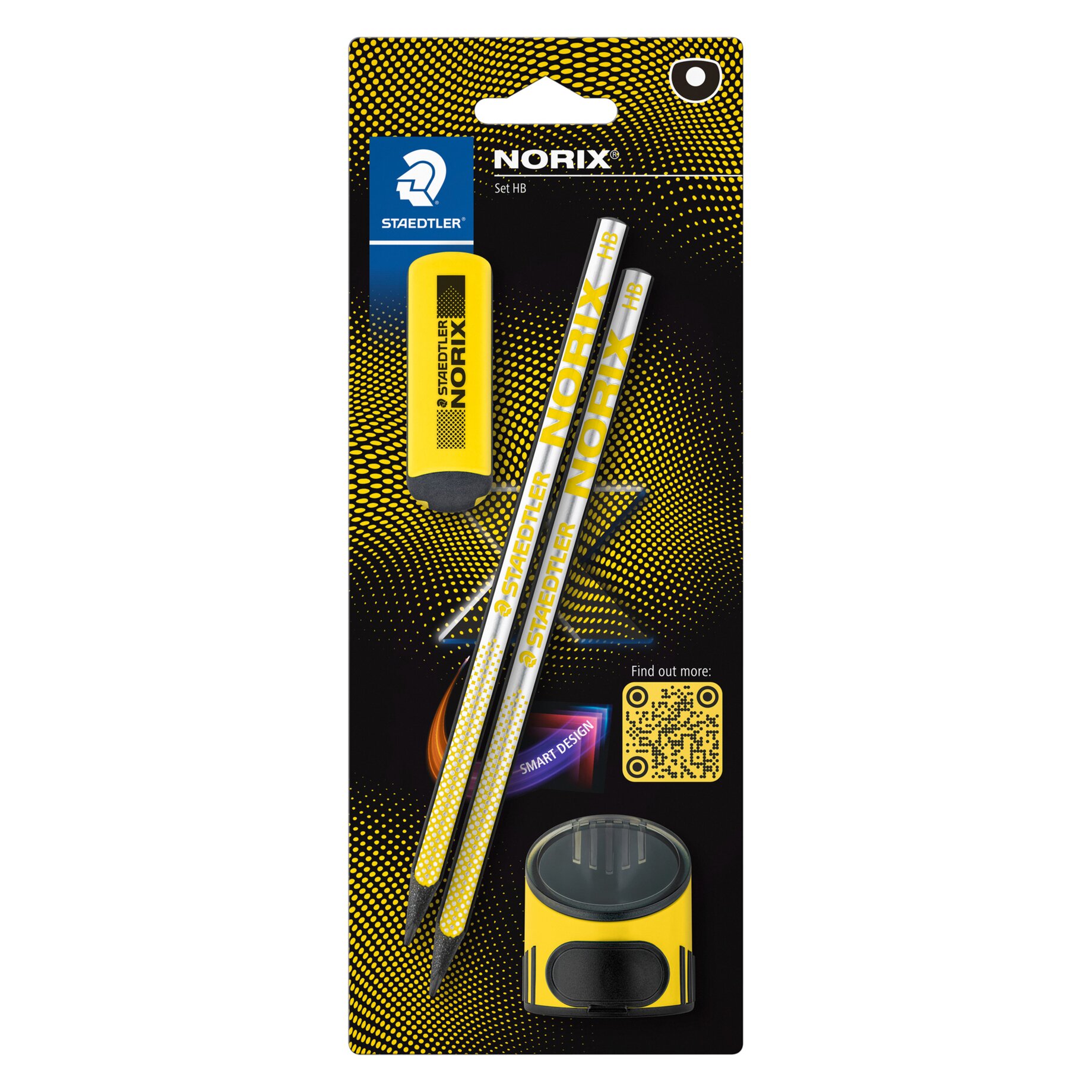 STAEDTLER® Bleistift-Set NORIX +2xHB/Radierer/Spitzer