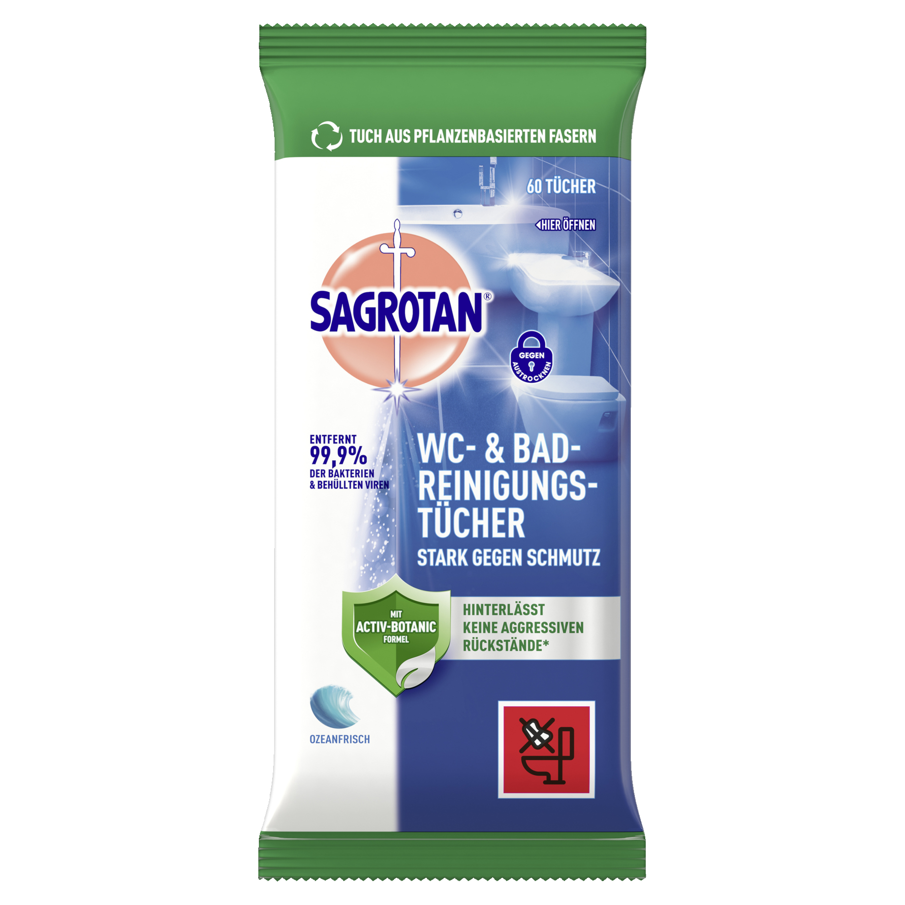 Sagrotan WC-Reinigungstuch 60St.