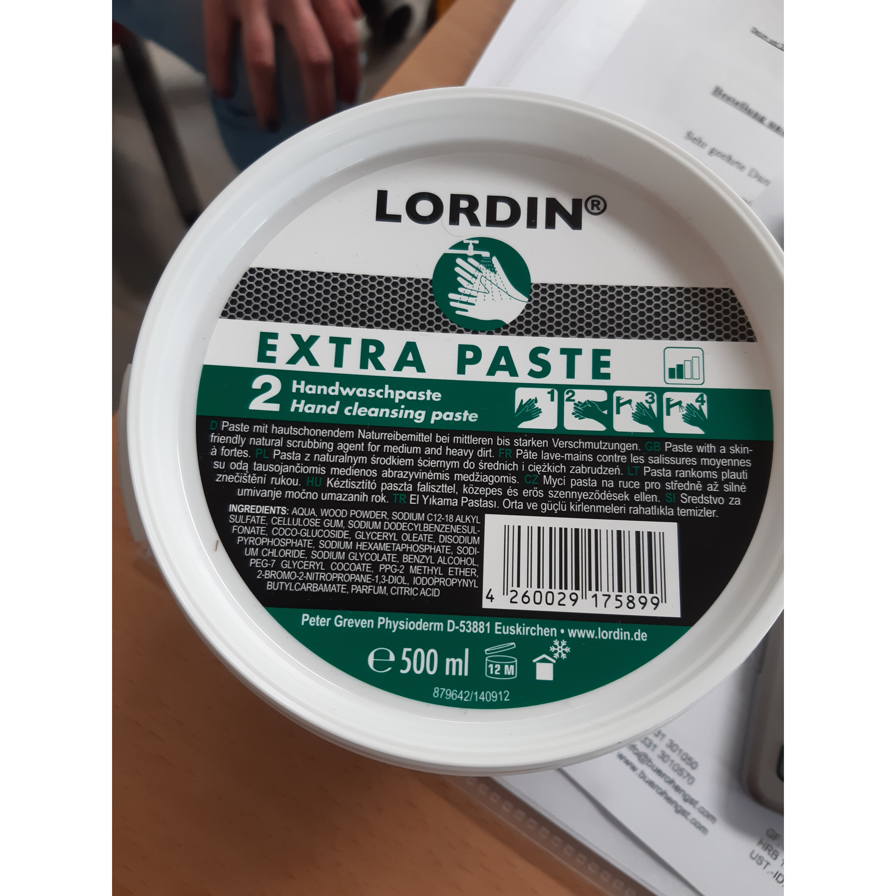 Handwaschpaste Lordin