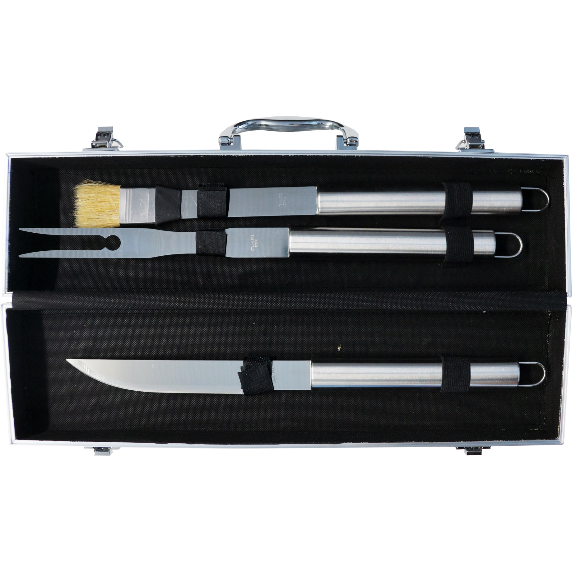 Grillbesteck Set im Aluminiumkoffer