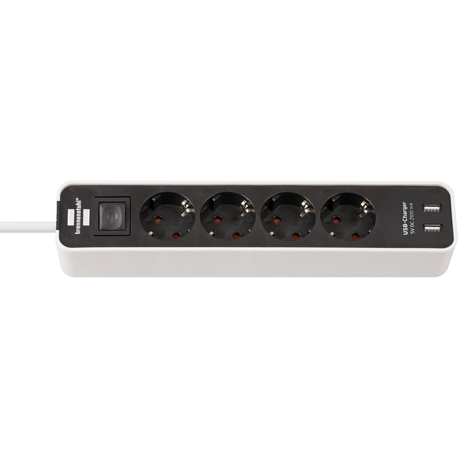 brennenstuhl Steckdosen- Leiste Ecolor 4fach +2xUSB ws