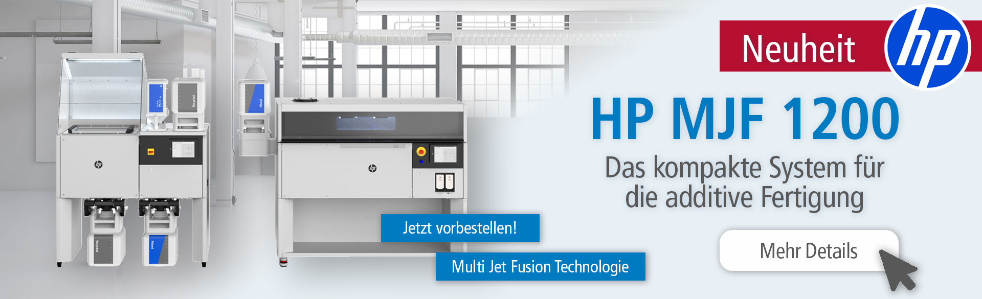 HP, MJF 1200, Additive Fertigung, 3D-Druck, System
