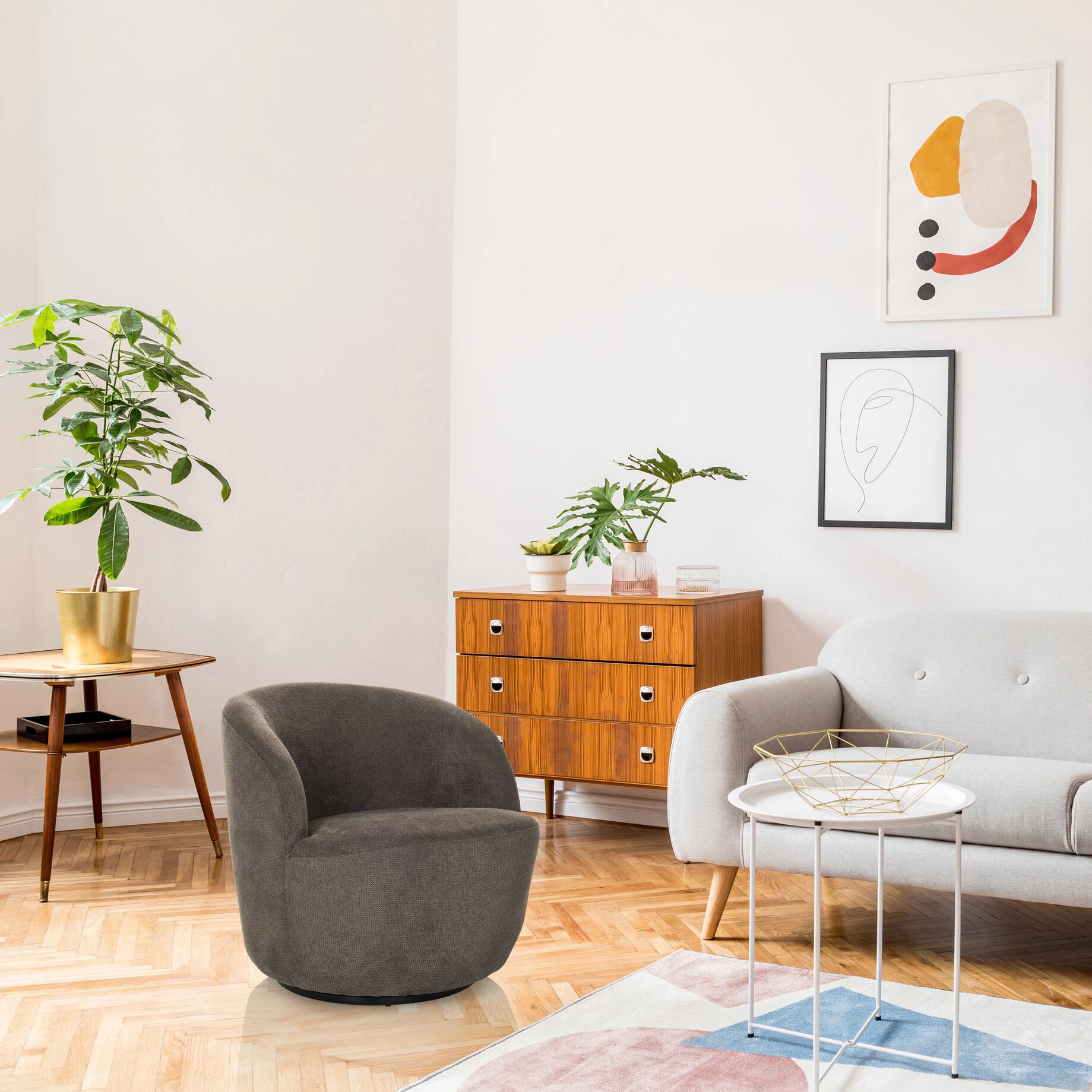 Moebel, Pflanze, Dekoration für Zuhause, Stuhl