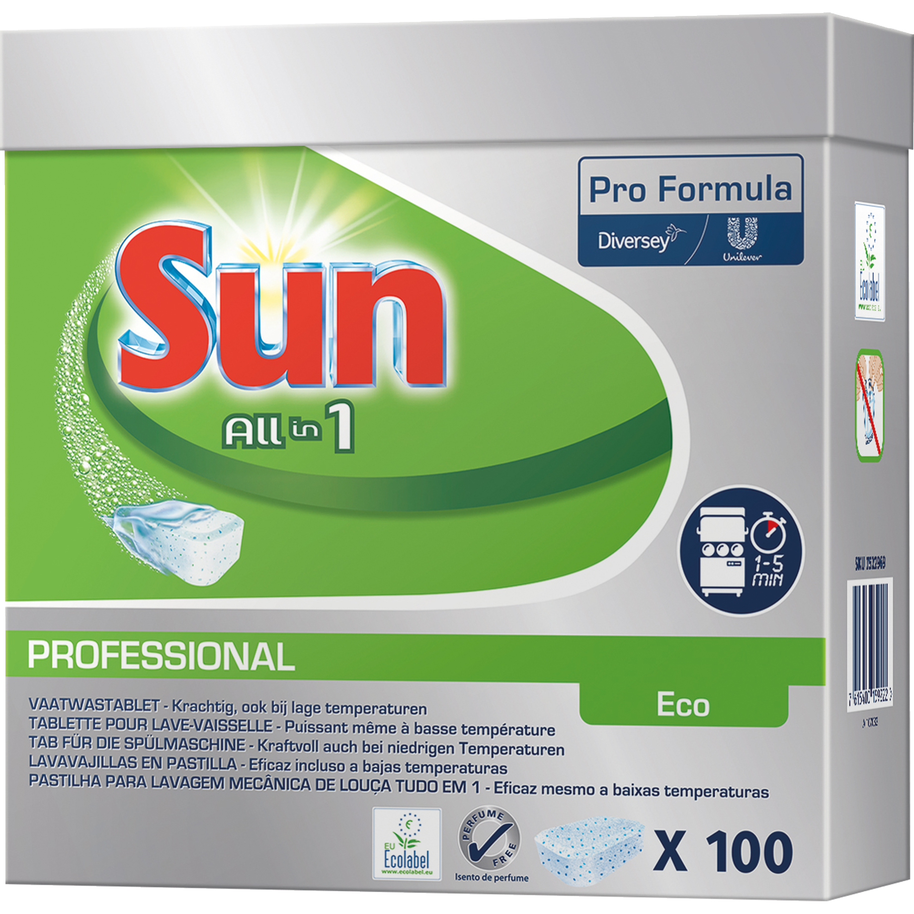 SUN Spülmaschinentabs All-in- 1 ECO 100 St.