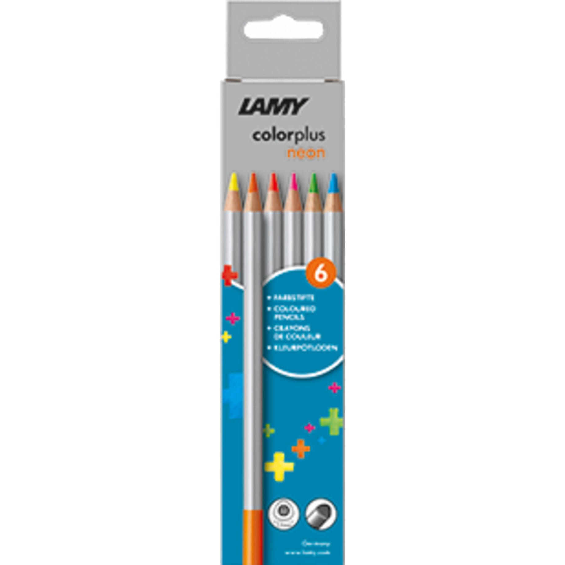 Lamy Buntstift colorplus neon sort. 6St.