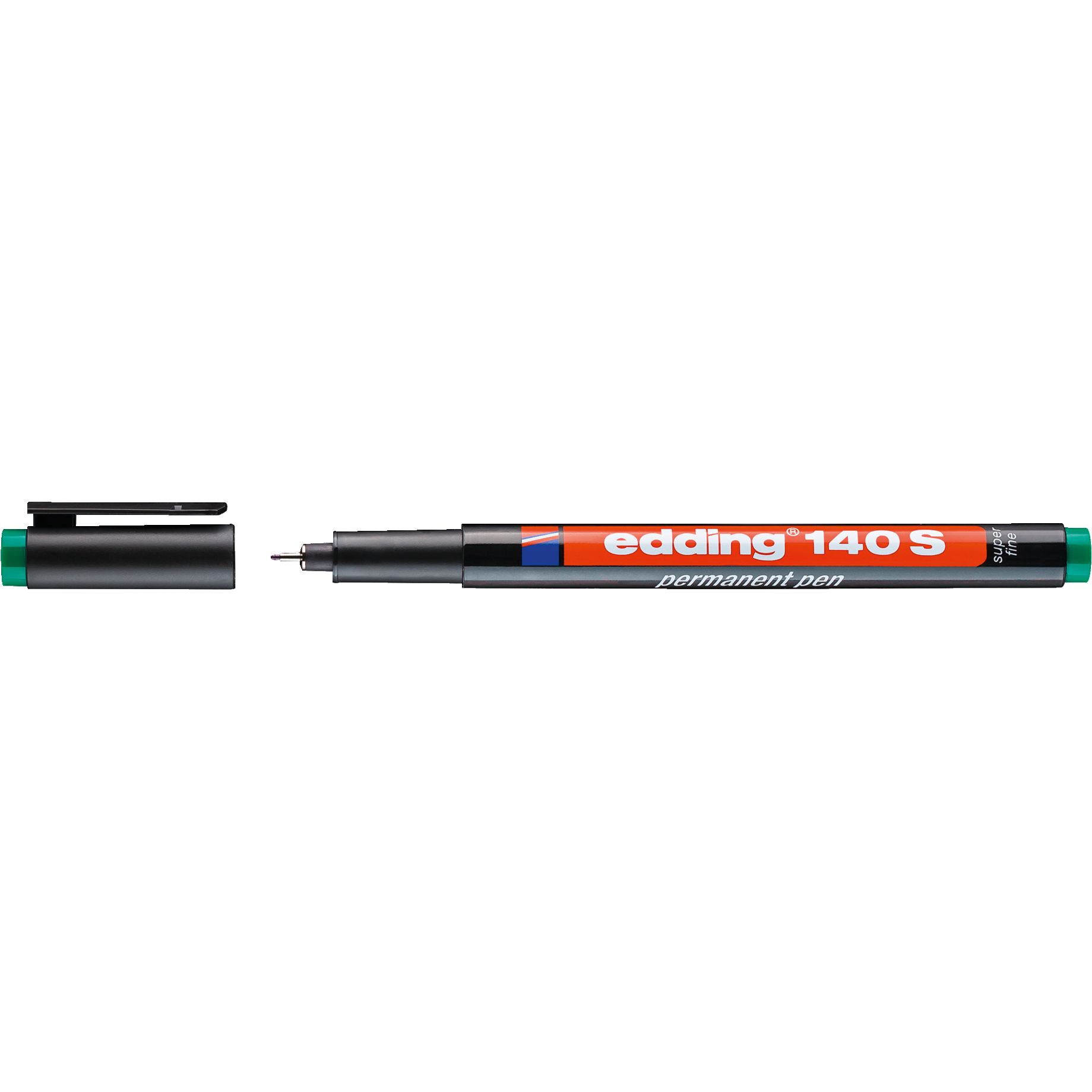 Permanenter Stift, Markerstift, Edding 140S, Feiner Punkt, Schwarz Tinte
