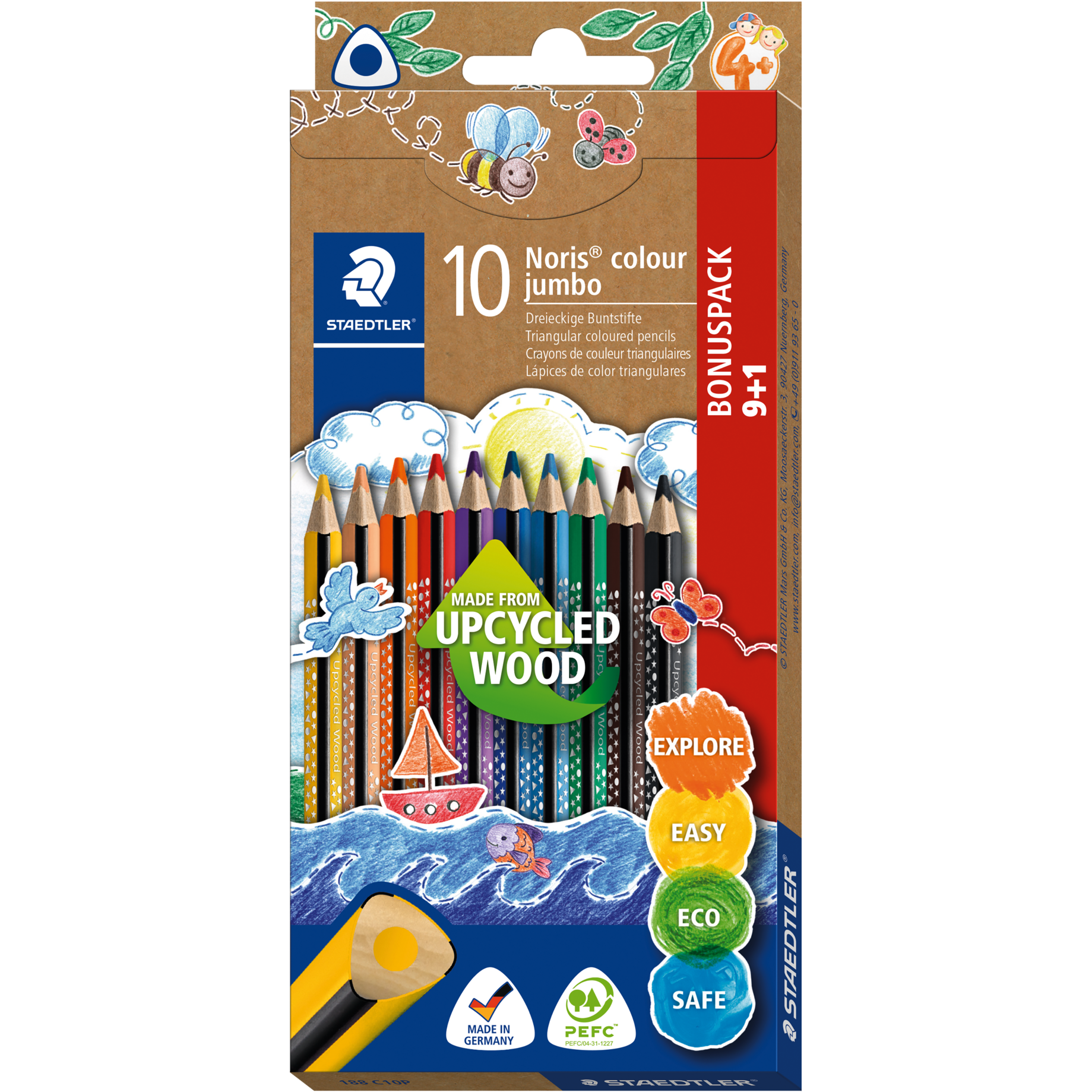 Buntstift Noris® colour jumbo dreikant
