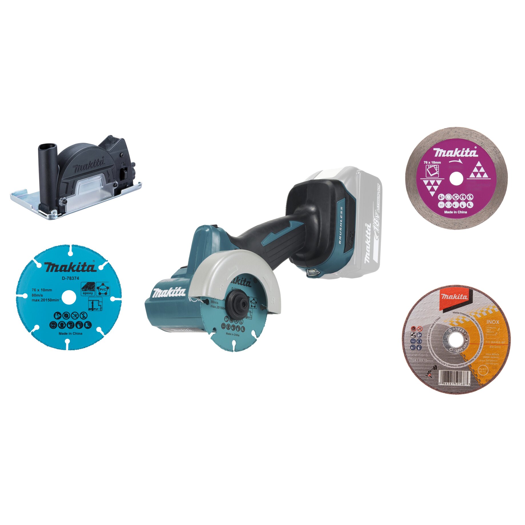 Makita Akku-Winkelschleifer 18V