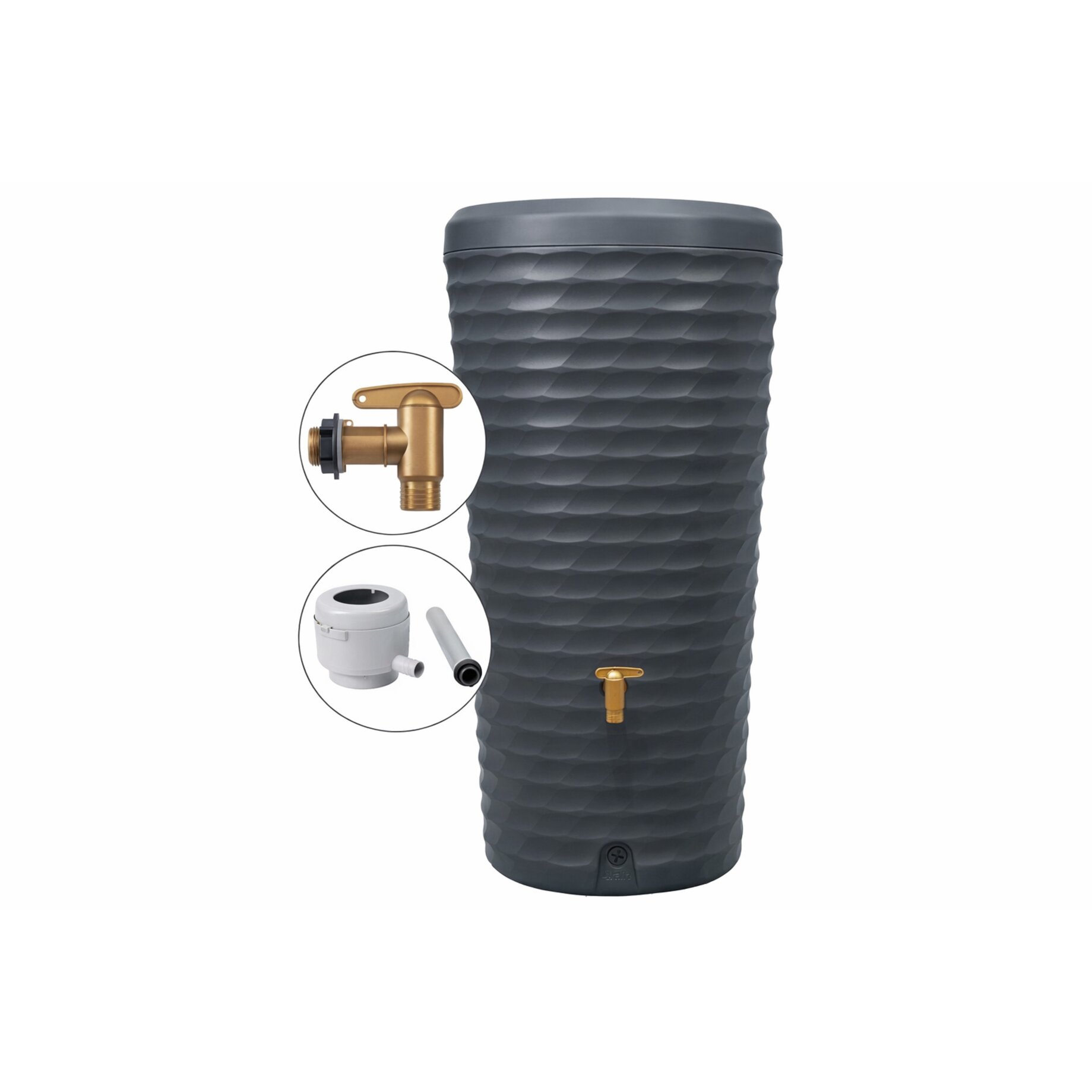 Wasserbehälter, Trinkwasserspeicher, Wasserspeicher, Außenauslauf, Ventil
