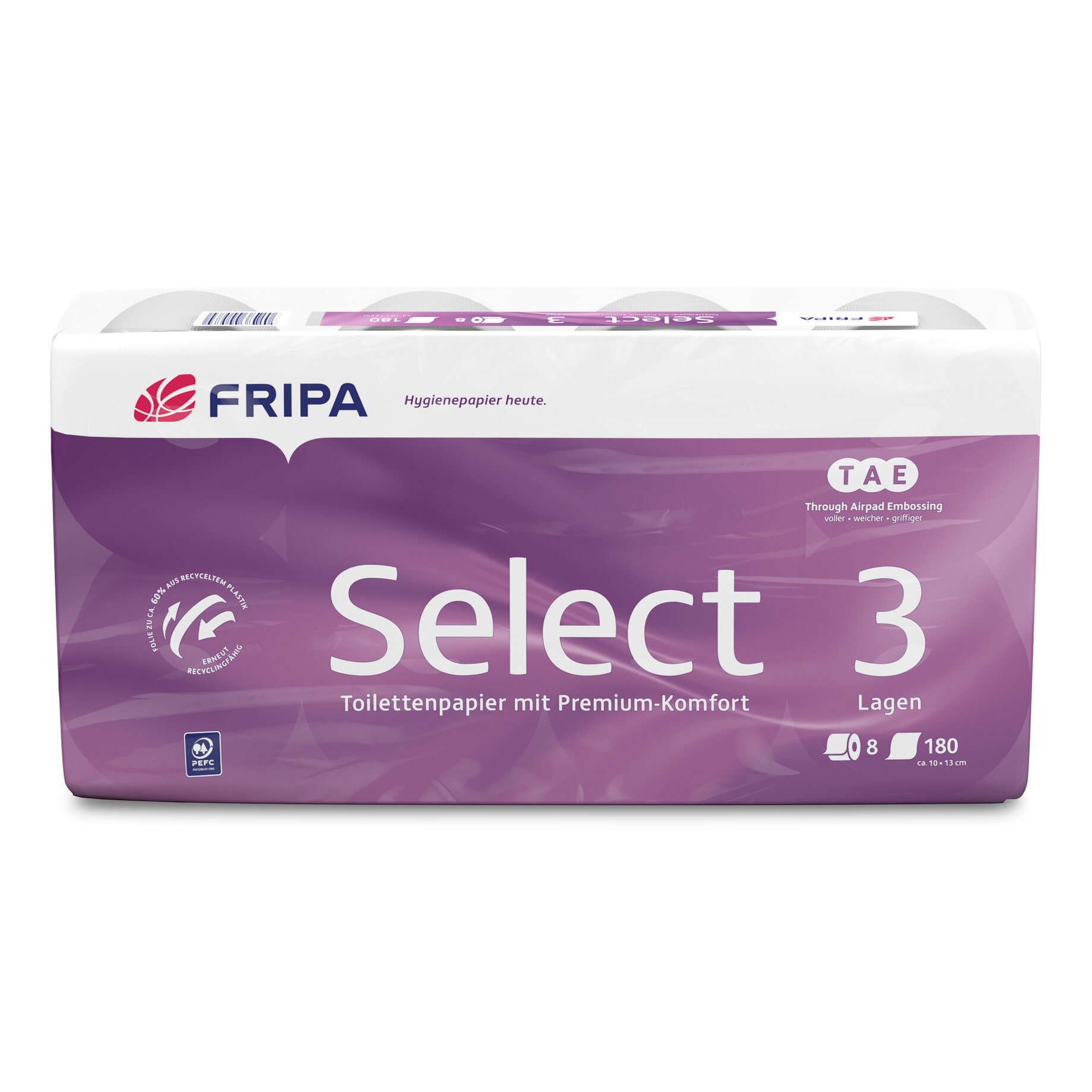 Fripa Toilettenpapier Select 3-lagig ws 8 Rl.