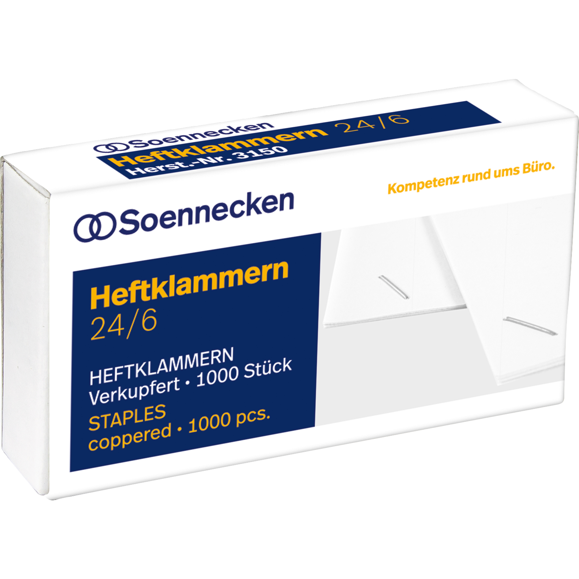 Soennecken Heftklammern 24/6 verzinkt 1.000 St./Pack.
