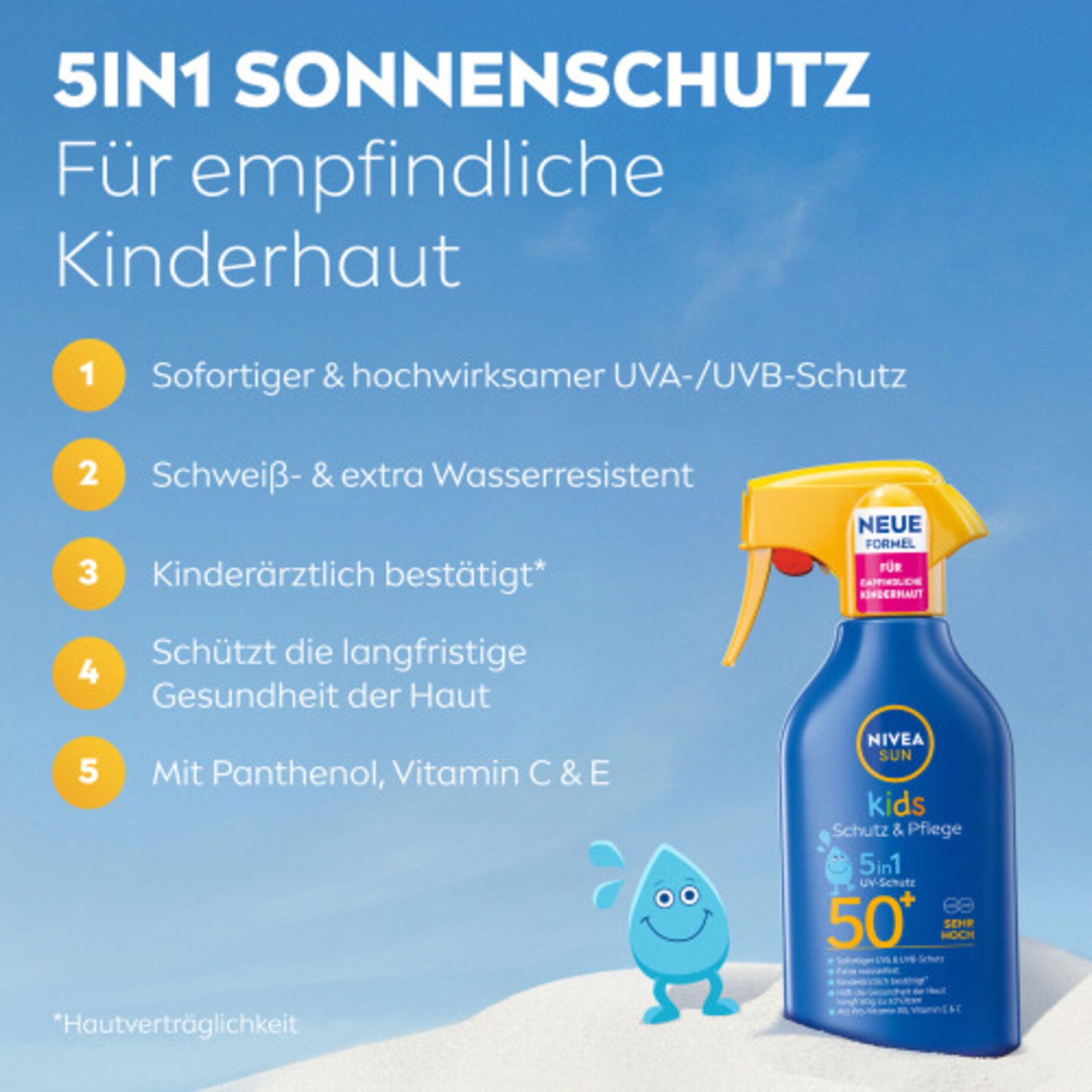 Werbung, Plakat, Flasche, Kosmetik, Sonnenschutz