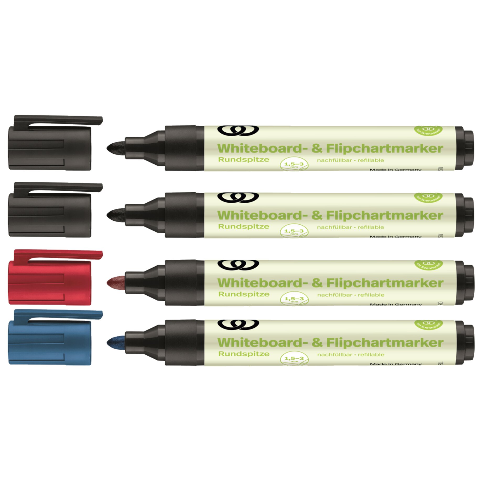 Kores Whiteboard Marker-Set 3mm Rundspitze, 10 Stück(e