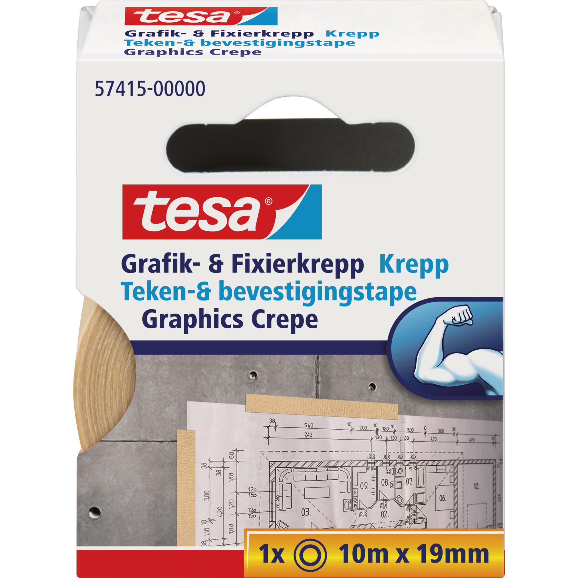 Grafik- und Fixier-Krepp