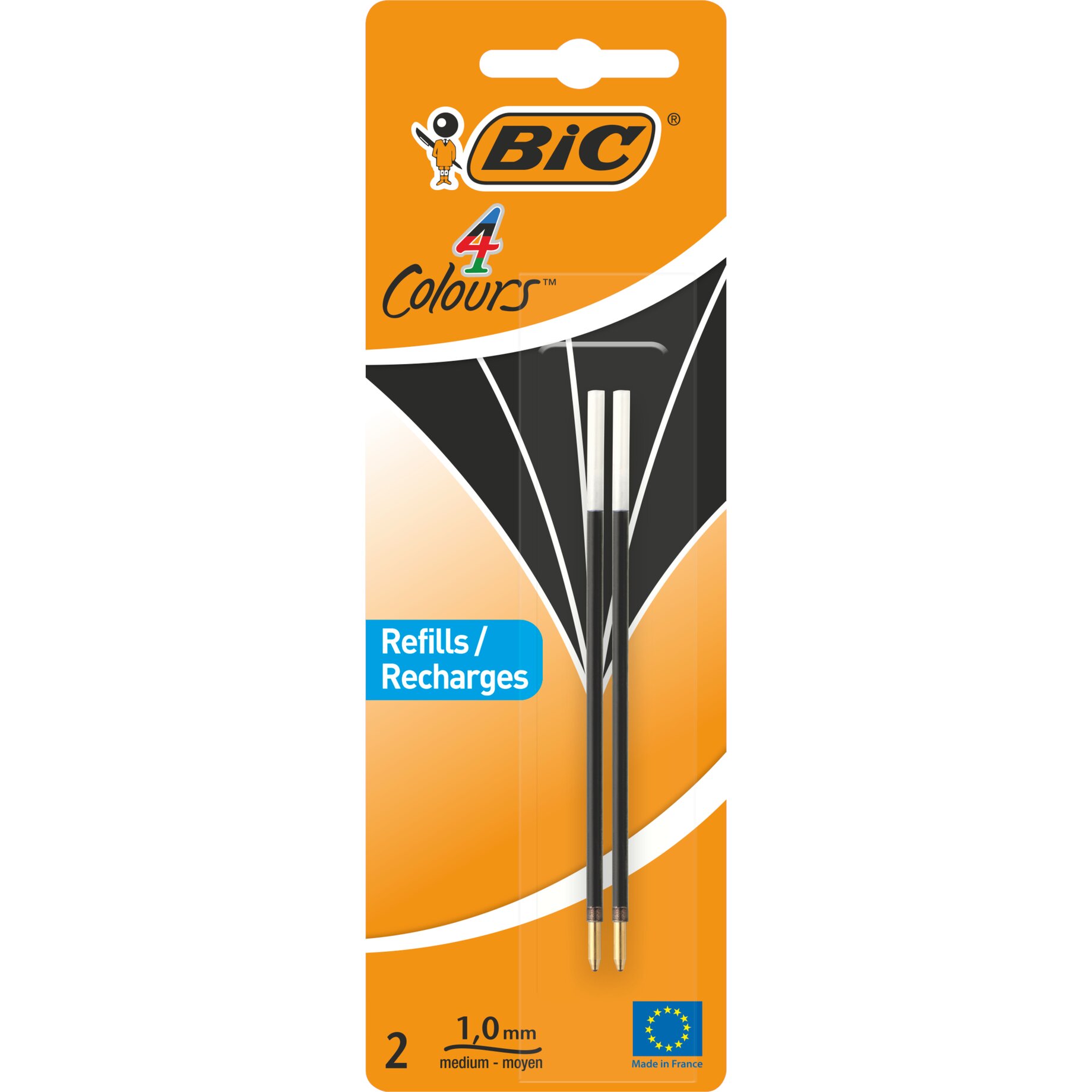 Bic Kugelschreibermine 4 Colours 0,4mm sw 2 St.