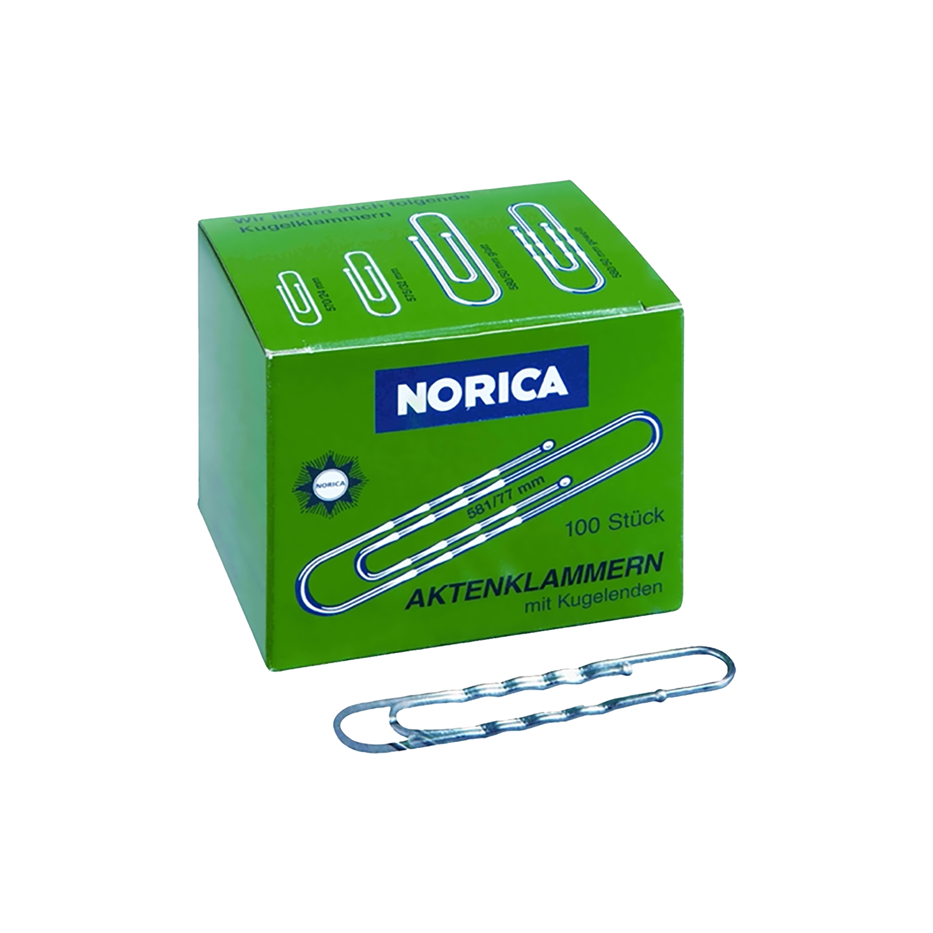 NORICA Brief- und Aktenklammer mit Kugelenden