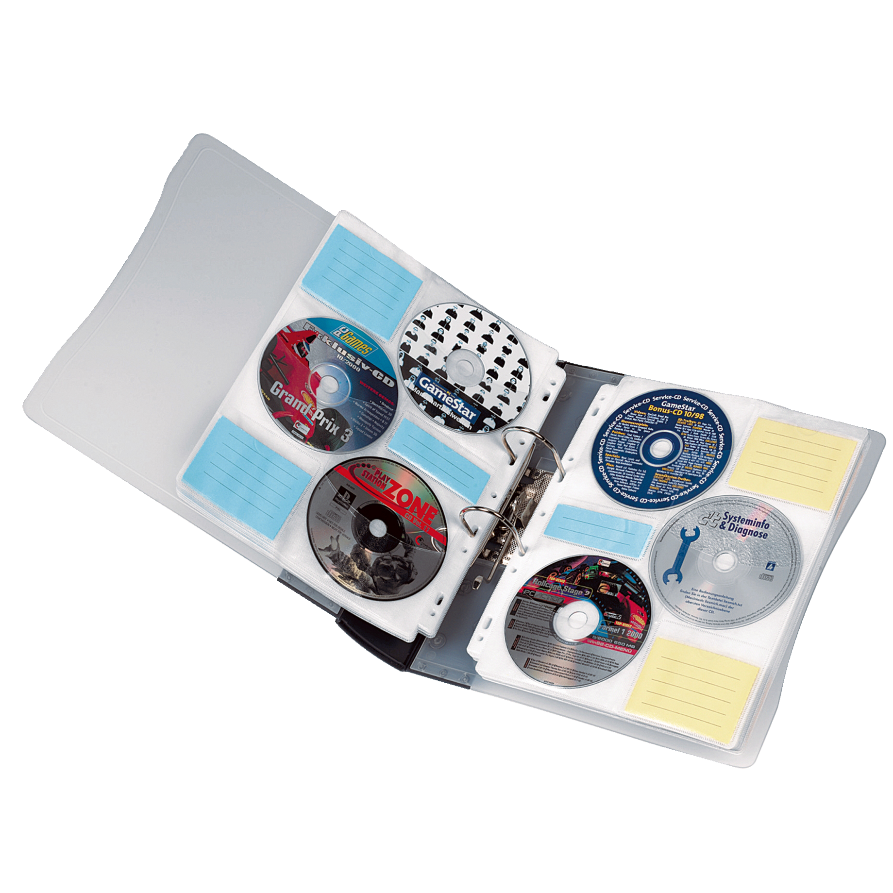 Hama CD/DVD Hülle für 60CDs/DVDs tr/ws 10St