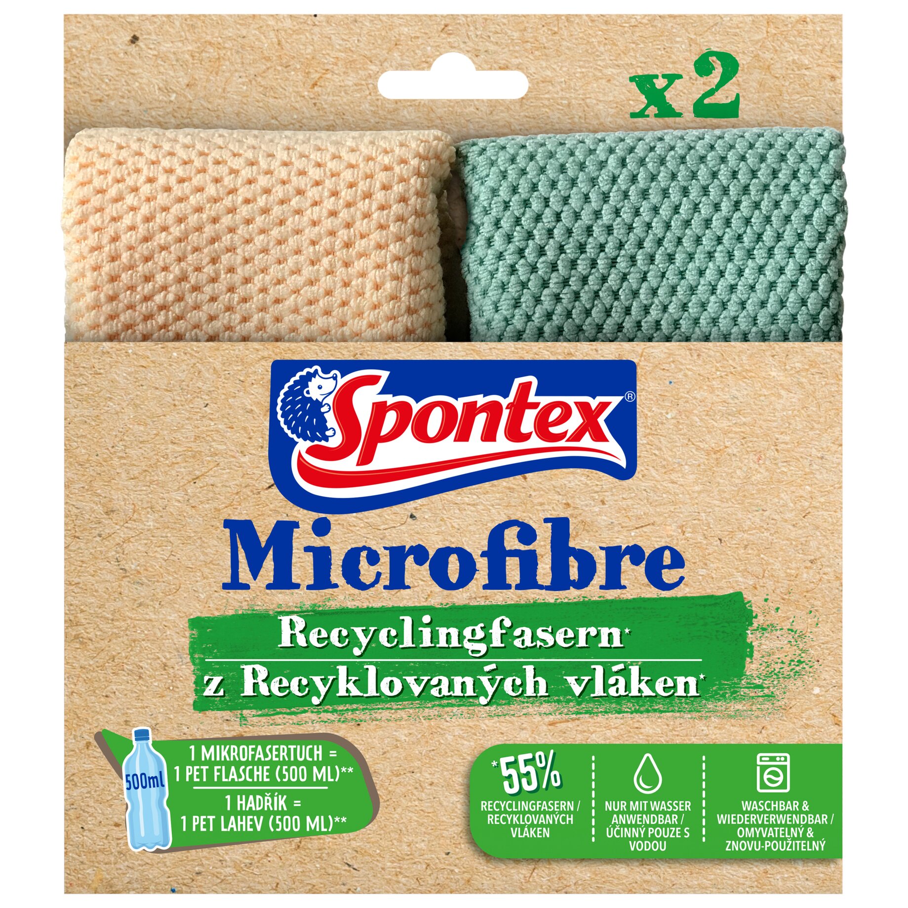 Spontex Microfasertuch sort. 2St.