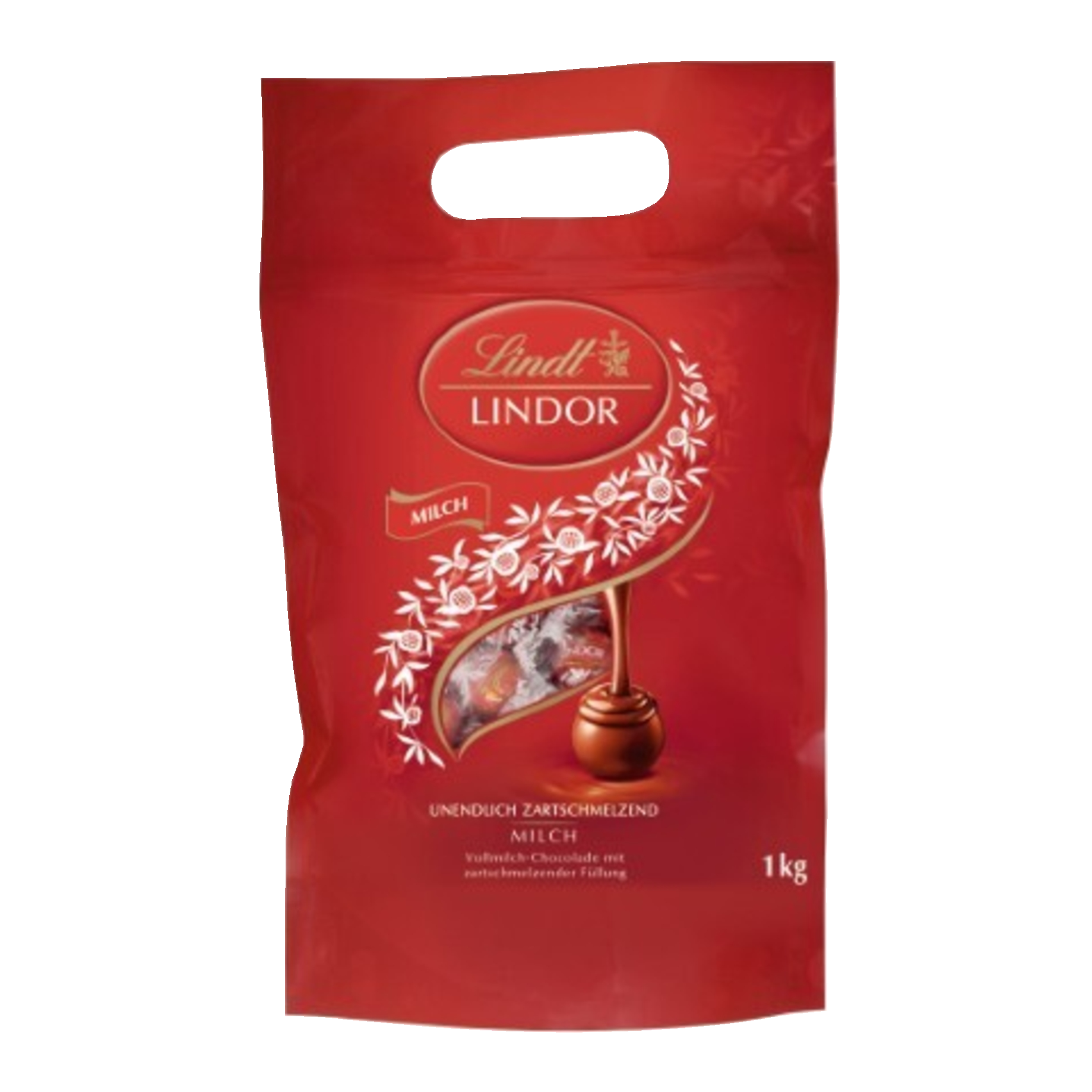 Schokolade, Milch, Lindor, 1 kg, roter Beutel, Schokolade, Milch, Lindt Lindor, 1 kg, rote Verpackung